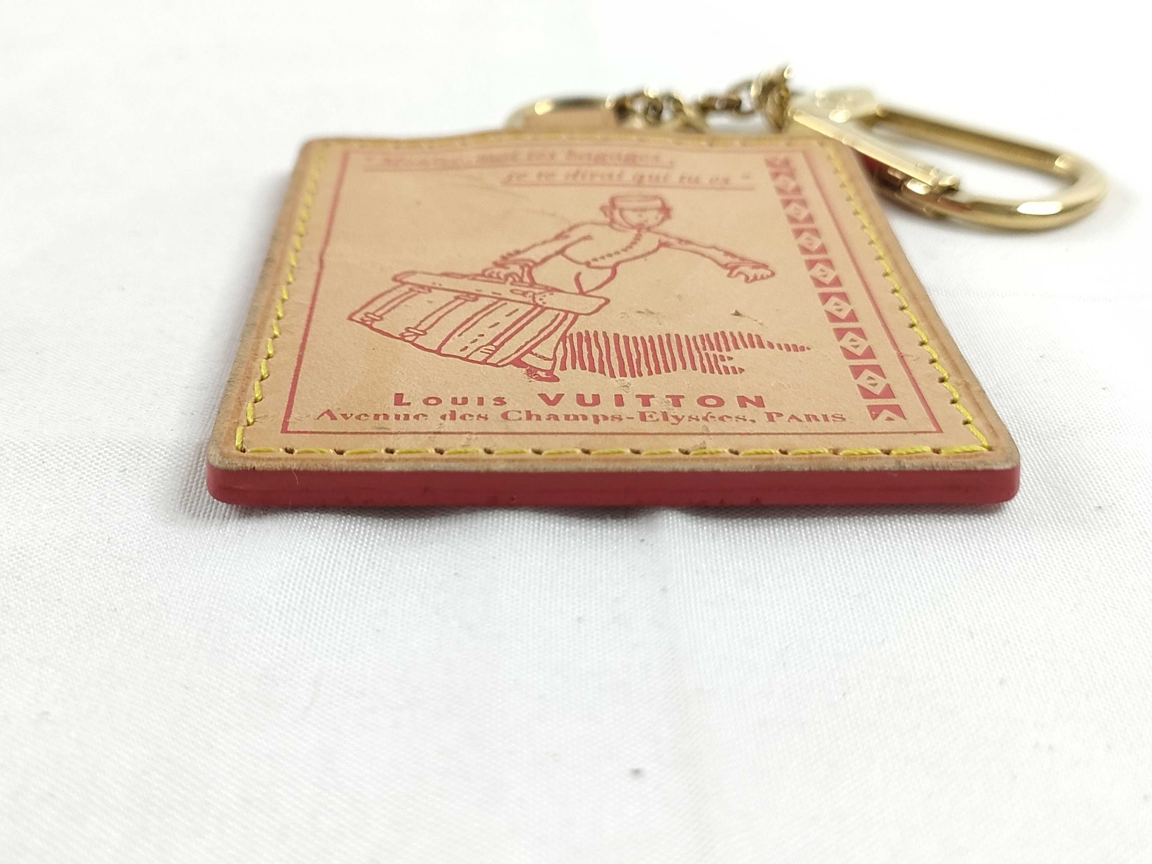 Natural Leather Bag Charm Keychain Bellboy Key Case/Keychain — view 5