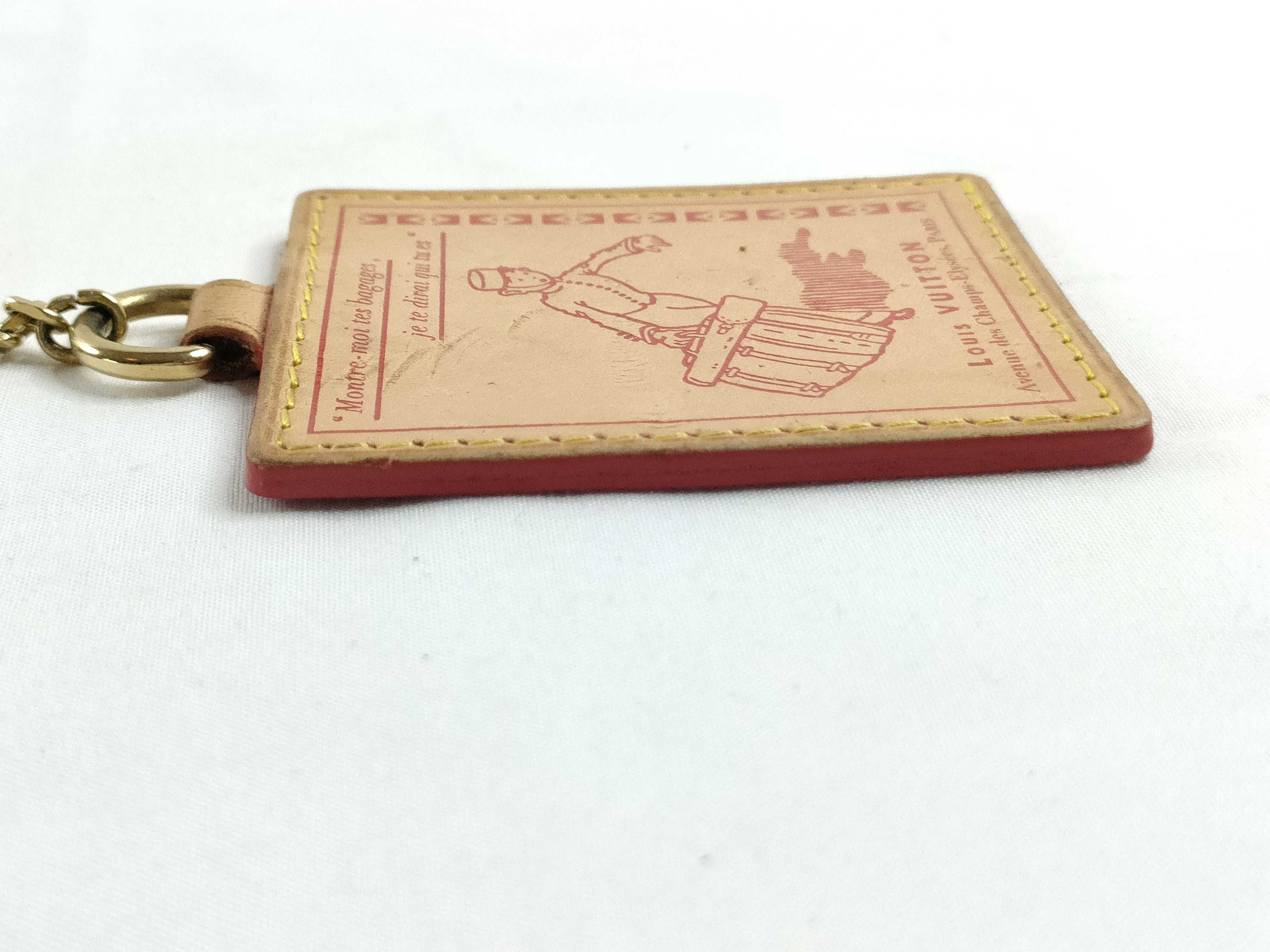 Natural Leather Bag Charm Keychain Bellboy Key Case/Keychain — view 6