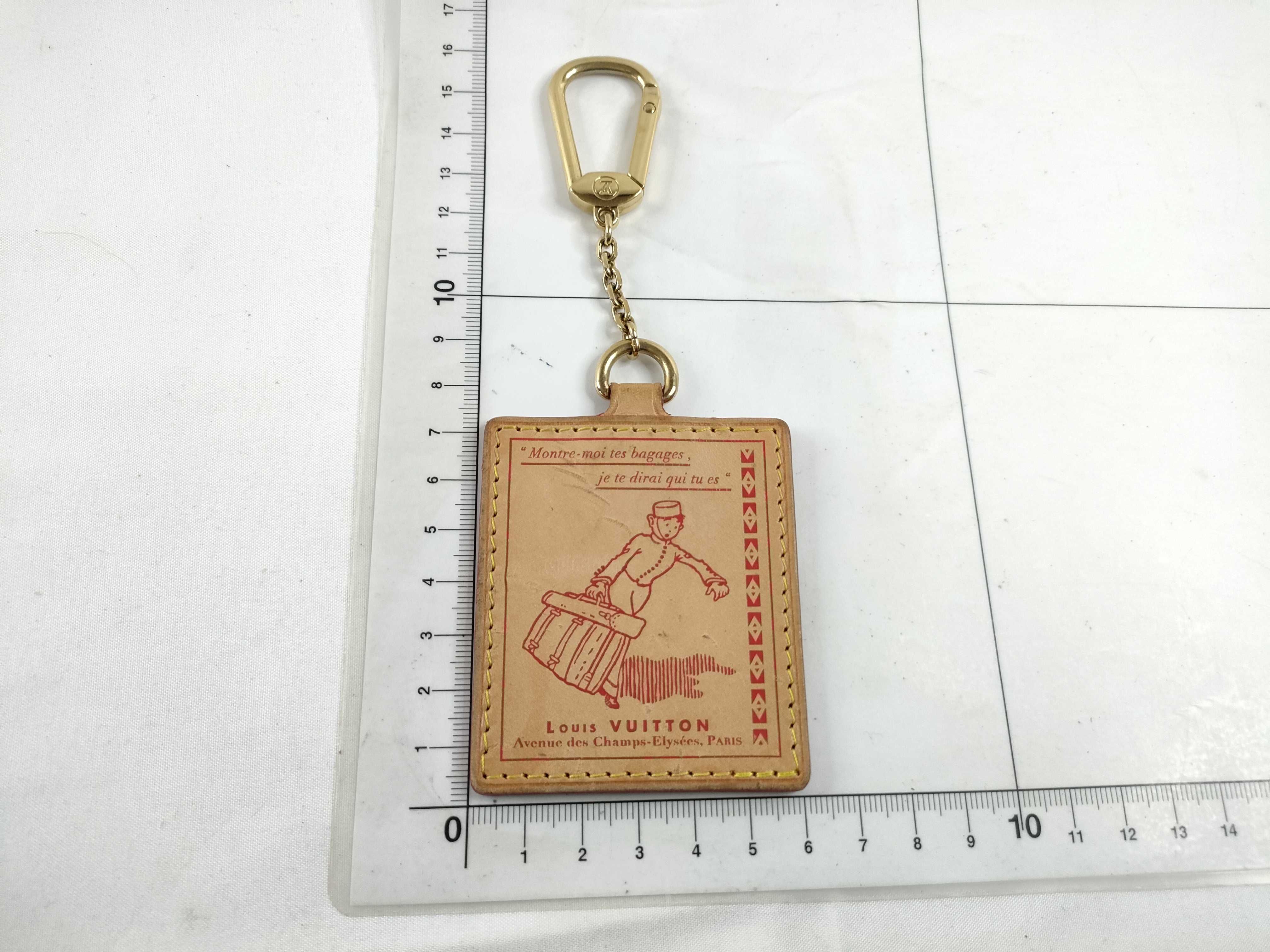 Natural Leather Bag Charm Keychain Bellboy Key Case/Keychain — view 8