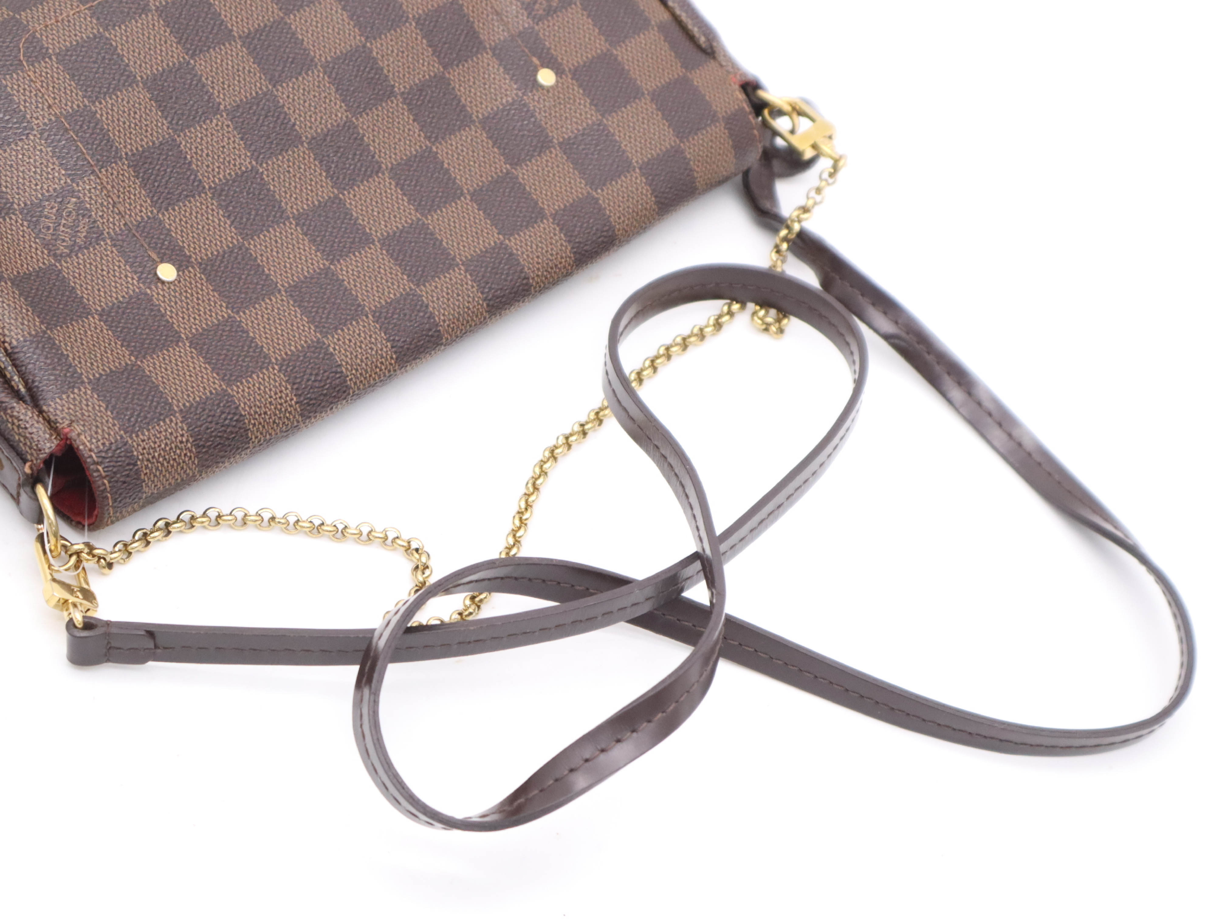 N41129 Damier Favorite MM Shoulder Bag with 2 Shoulder Straps — view 6