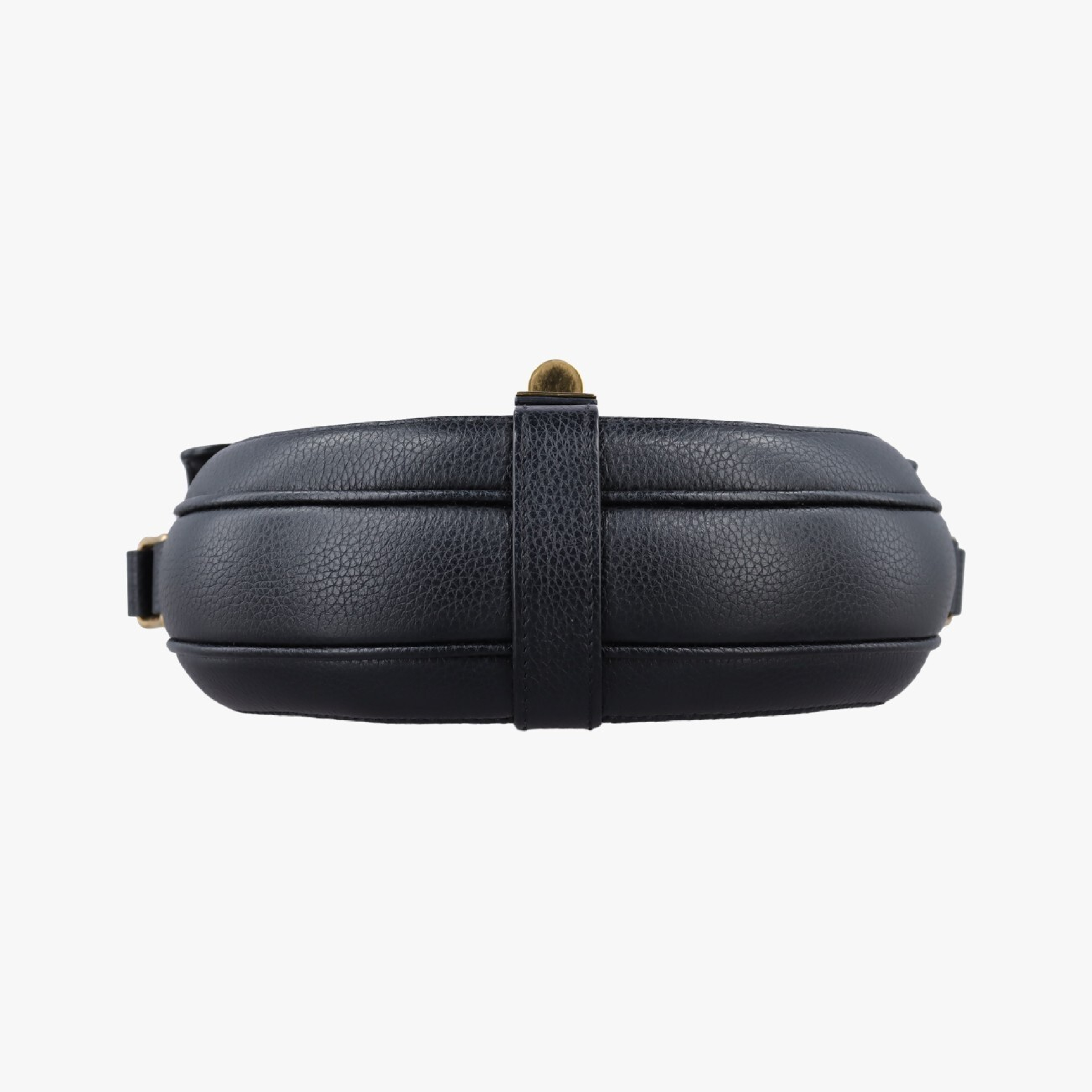 16 (Seize) Buzas Small Black Leather Shoulder Bag F-LM-1189 — view 3