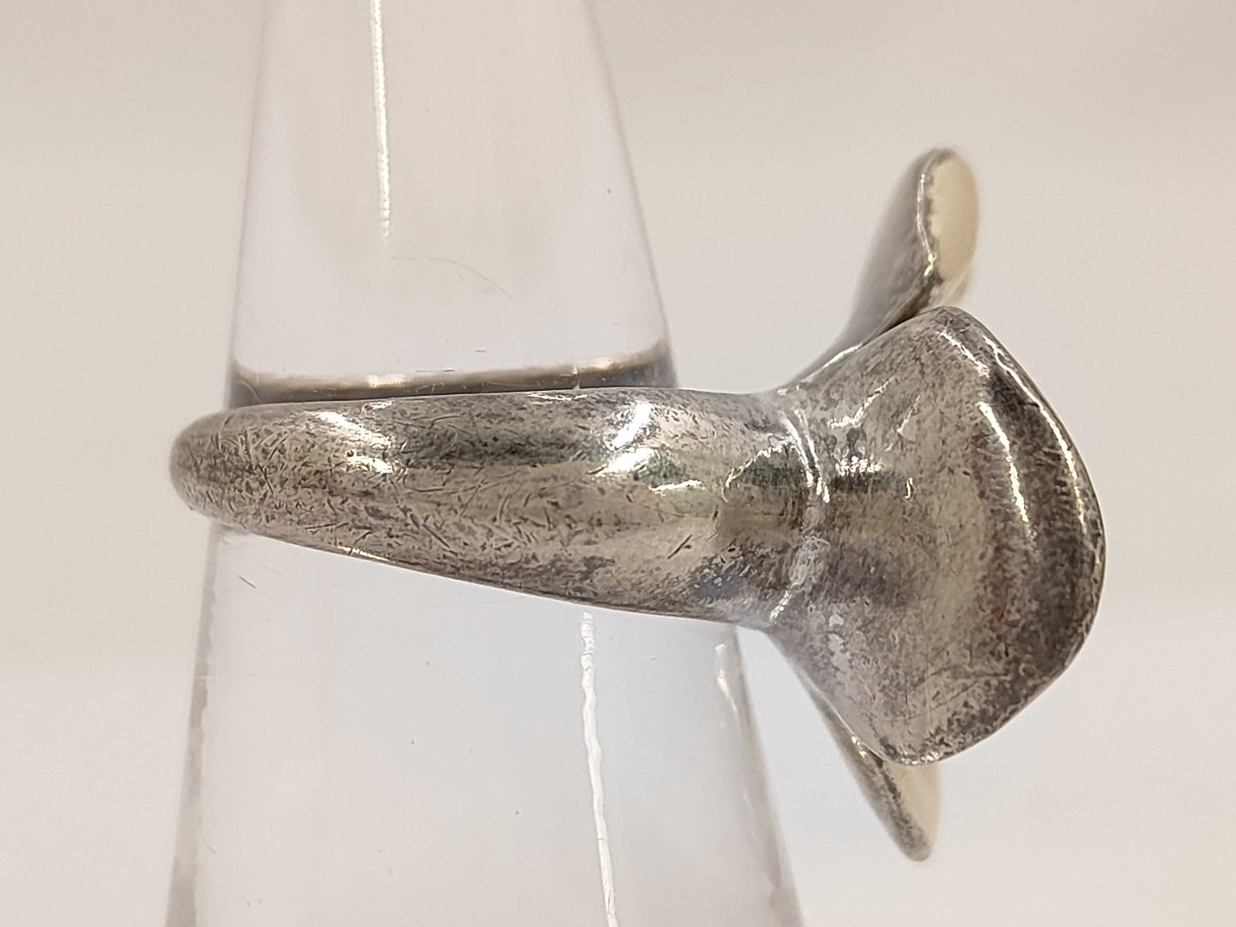 Pearl Flower Silver RG Ring — view 4