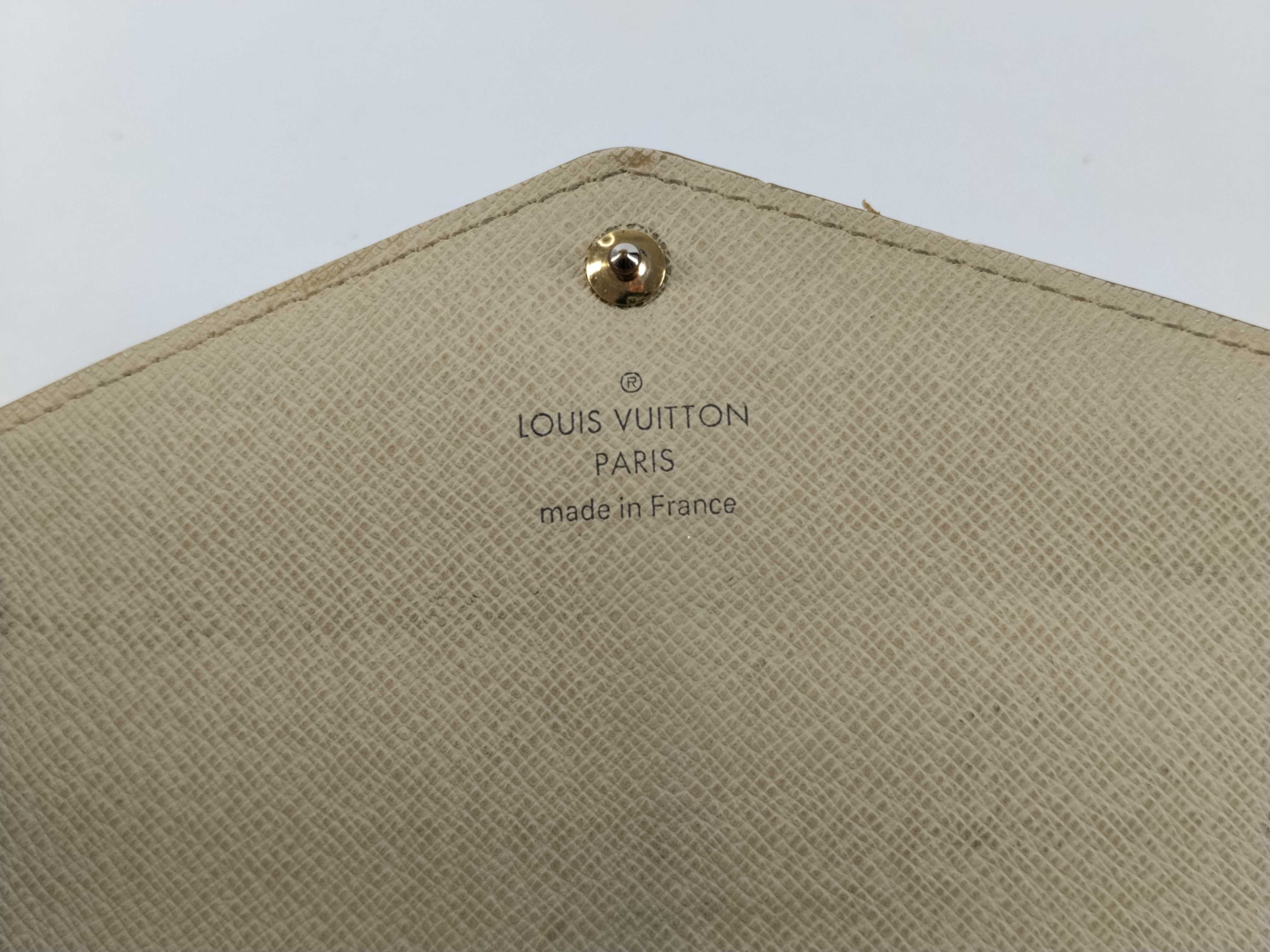Damier Azur Louis Vuitton Damier Azur Portefeuille Sarah Bi-fold Long Wallet SN4165 Wallet — view 10