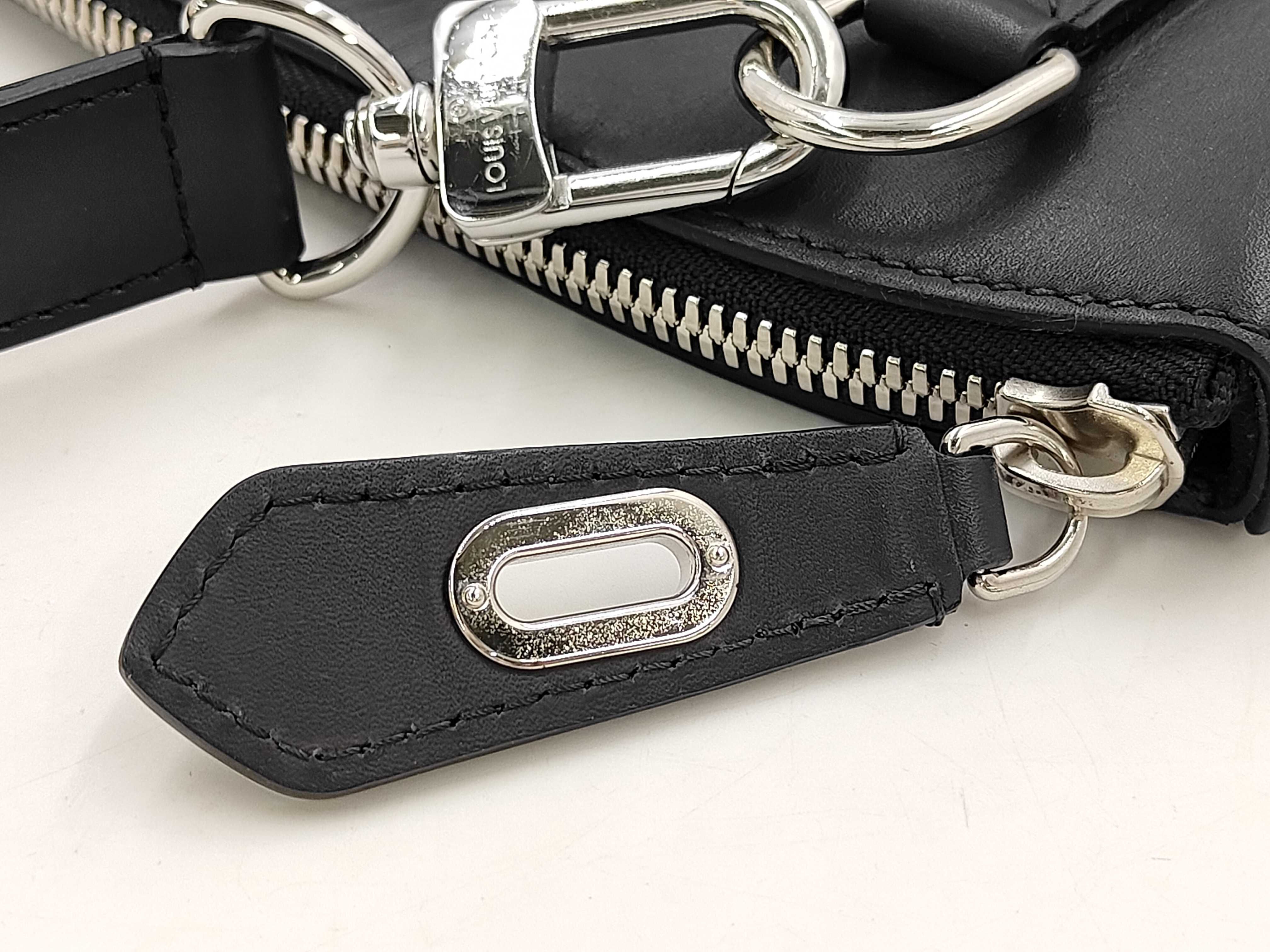 Cuir Ombre Lockit MM Griolage M50460 RI4155 Shoulder bag with key, padlock, clochette, and dust bag. — view 9