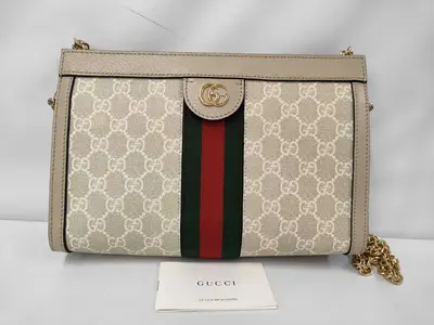 GG Supreme 503877 Ophidia Chain Shoulder Bag