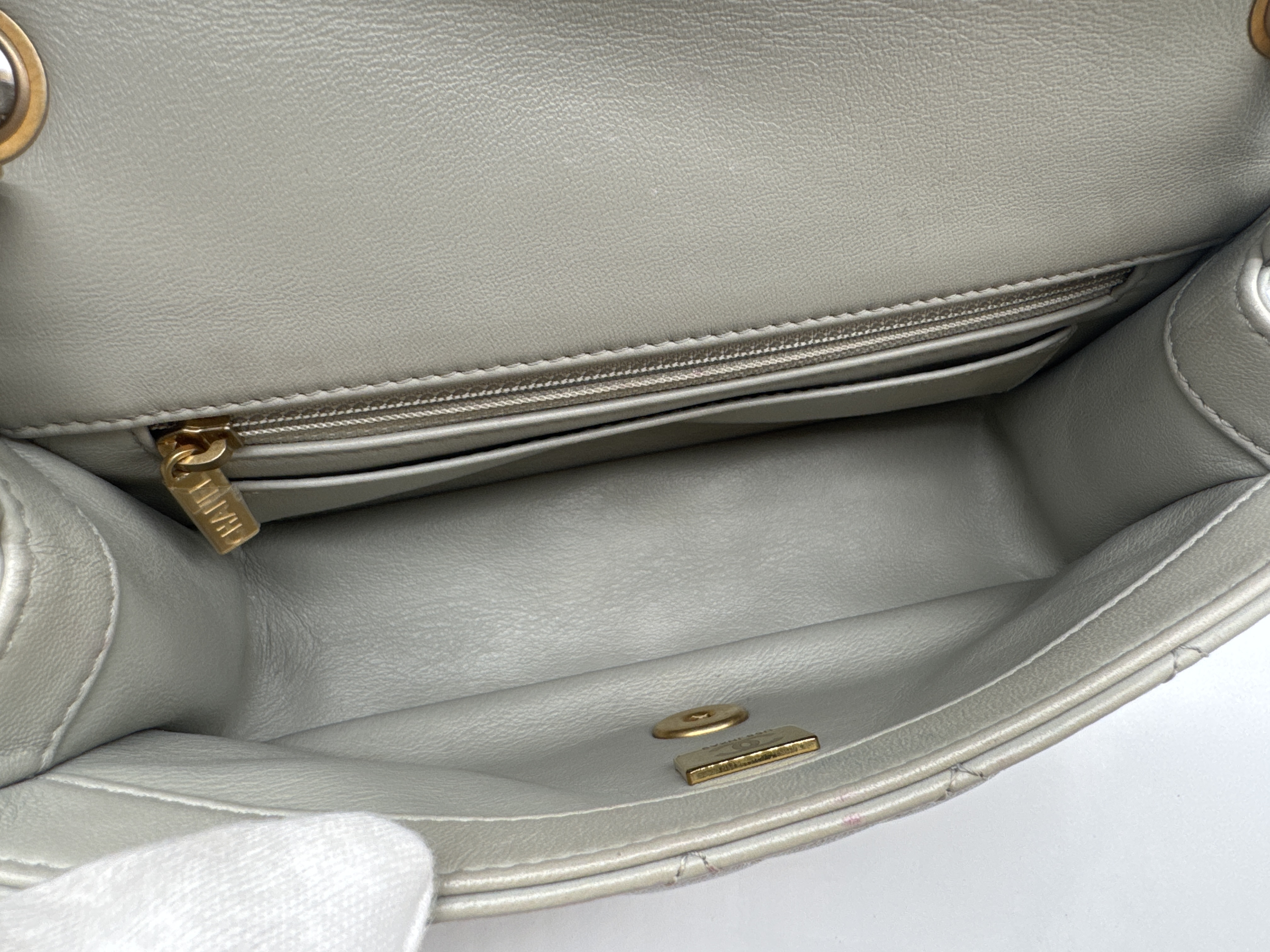 Lambskin Mini Matelassé Shoulder Bag — view 11