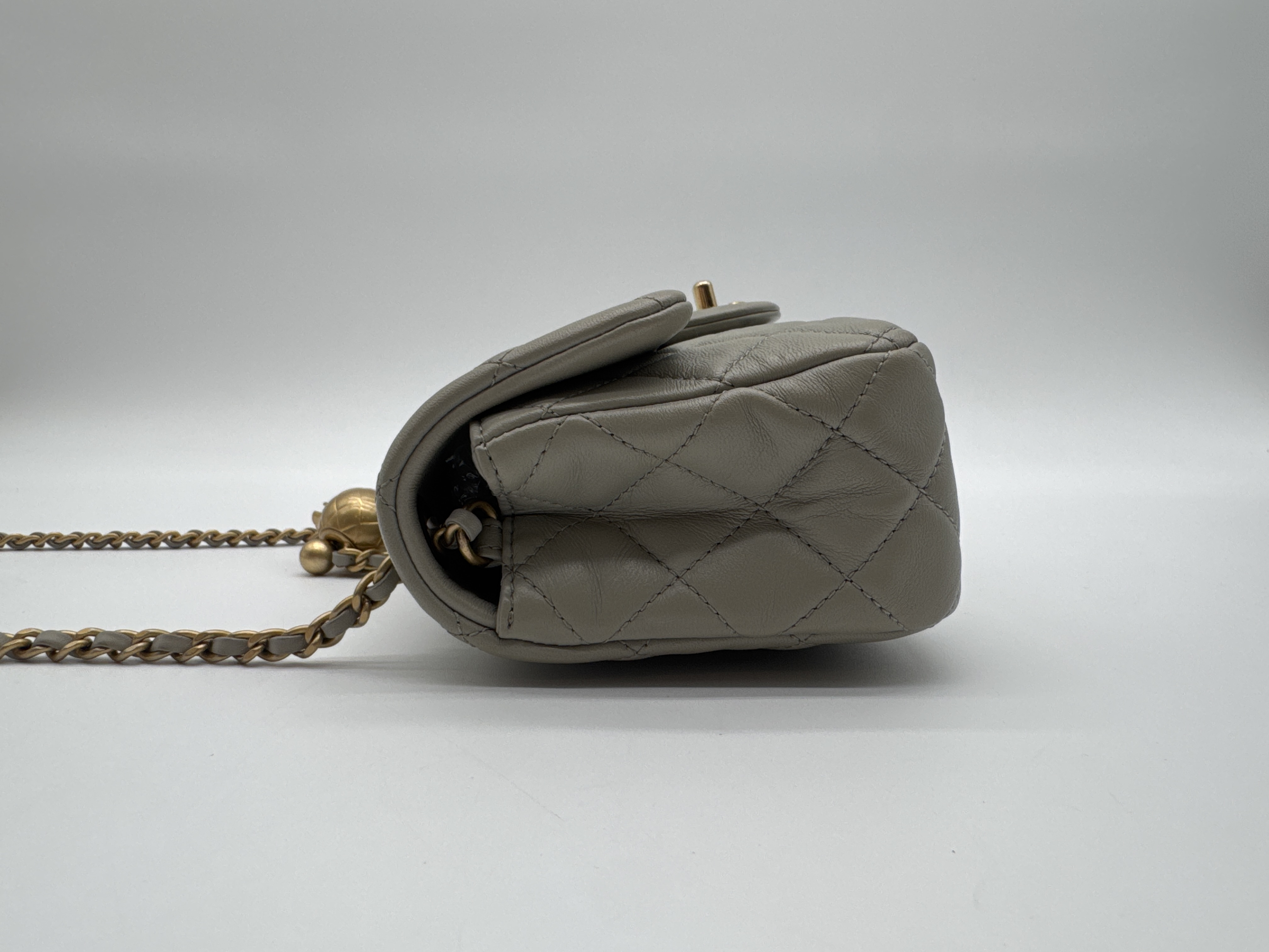 Lambskin Mini Matelassé Shoulder Bag — view 4