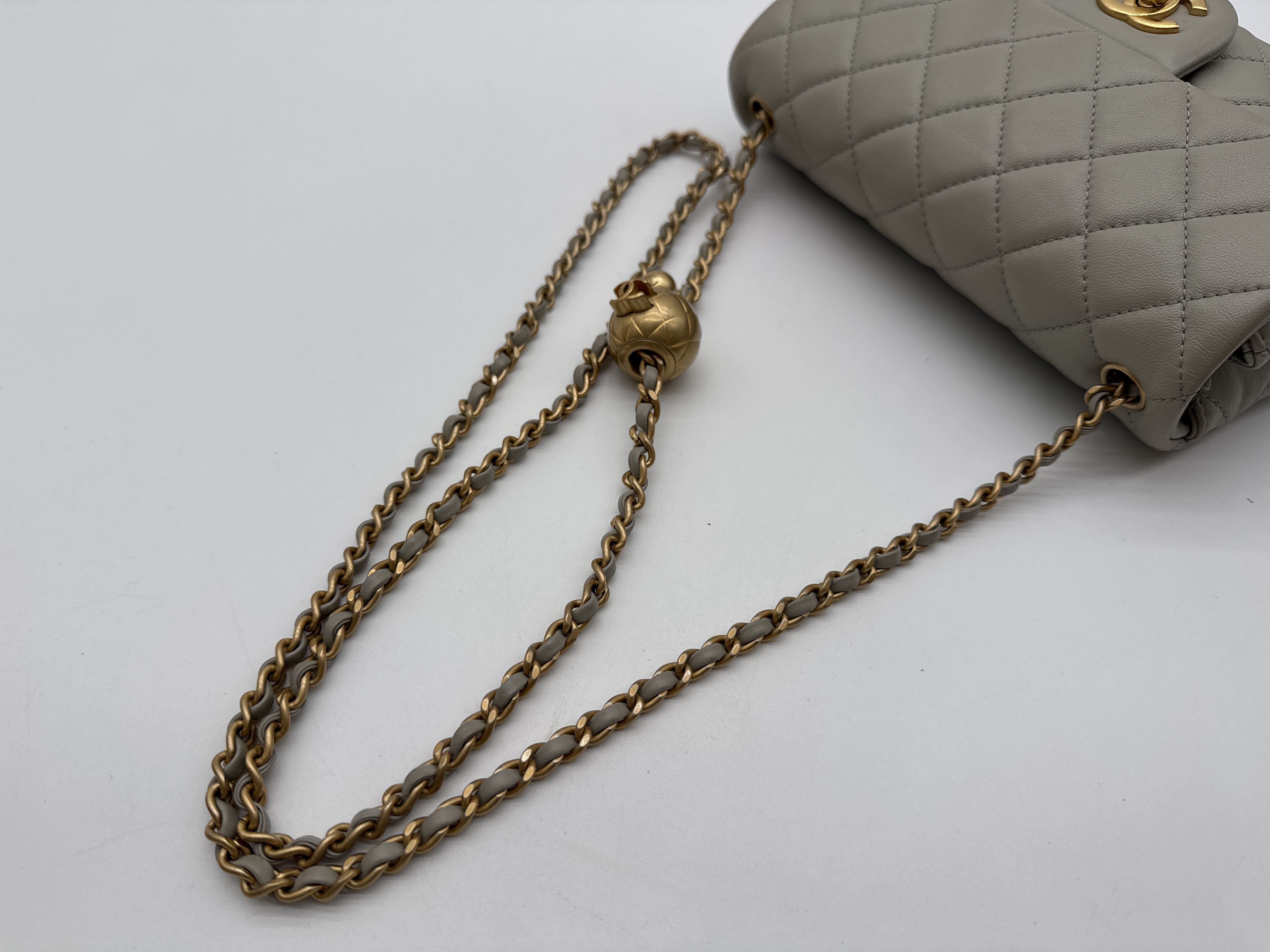Lambskin Mini Matelassé Shoulder Bag — view 9