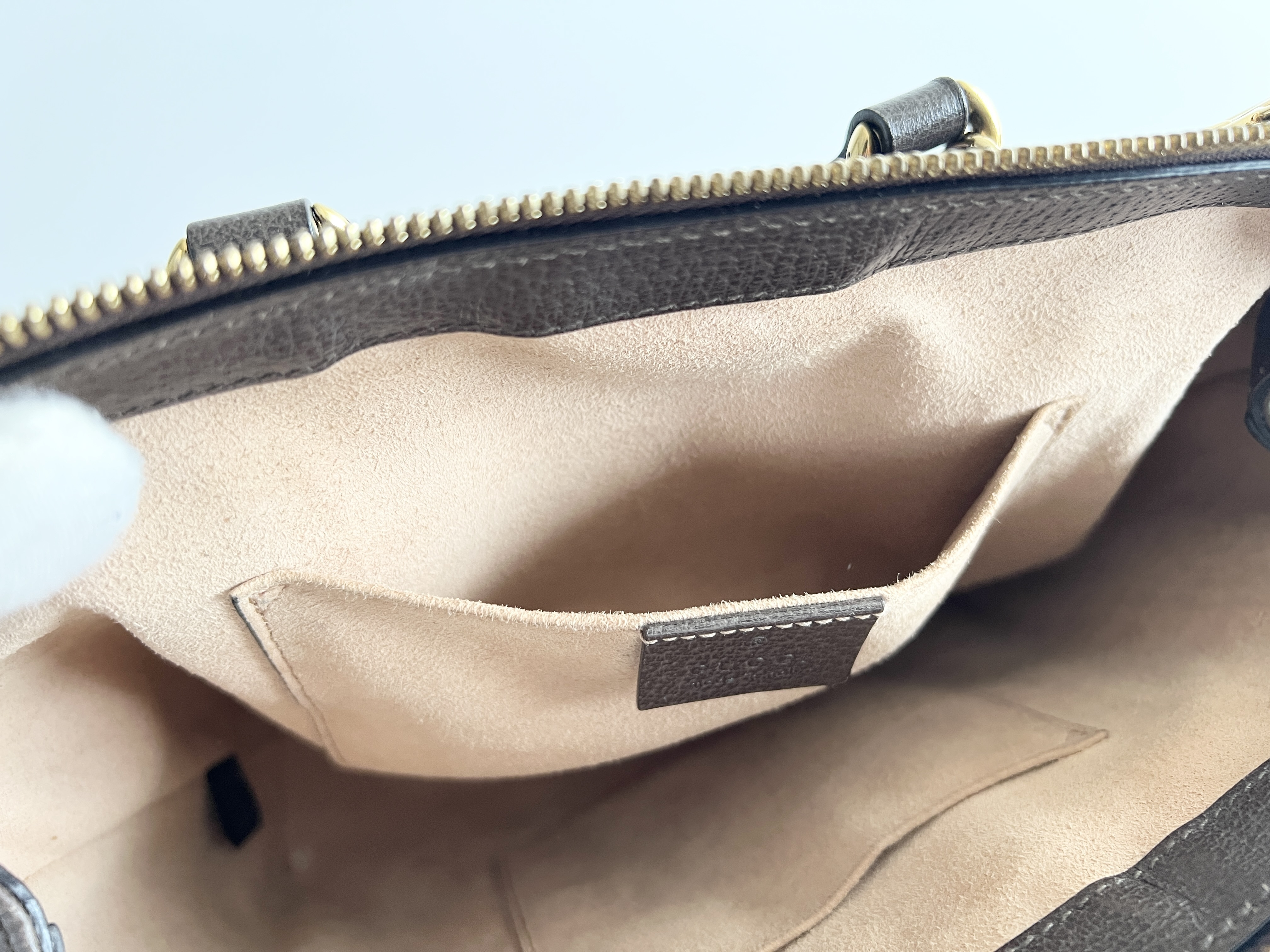 Ophidia Supreme GG Logo Leather 2-Way Shoulder Bag/Handbag — view 10