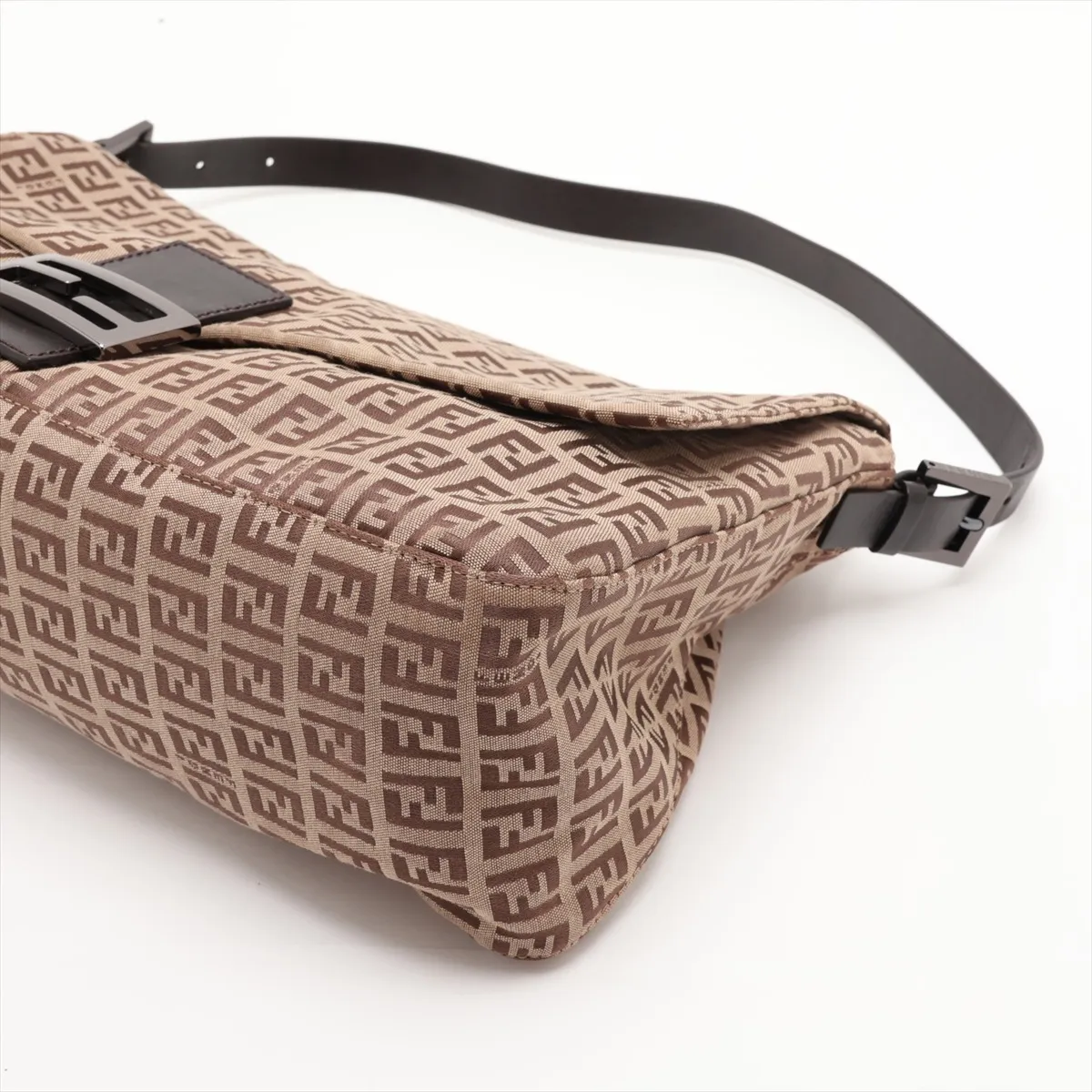 Zucchino Mamma Bucket 8BR030 Canvas x Leather Shoulder Bag Beige — view 3