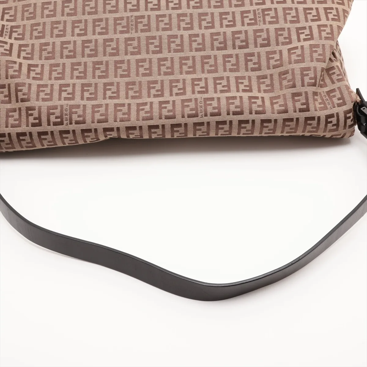 Zucchino Mamma Bucket 8BR030 Canvas x Leather Shoulder Bag Beige — view 5