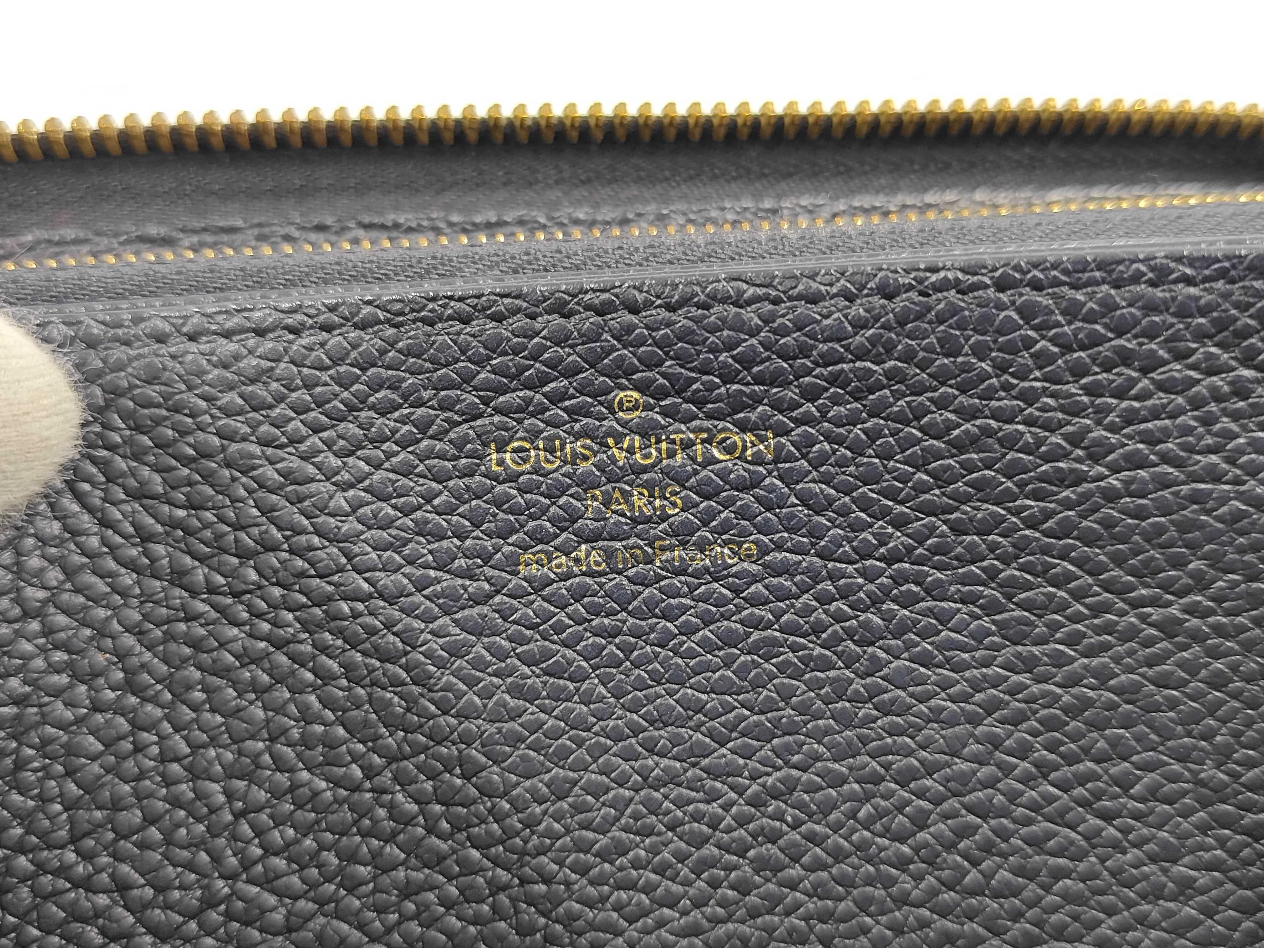 M62121 Monogram Empreinte Zippy Wallet Marine Rouge (with box and dust bag) — view 7