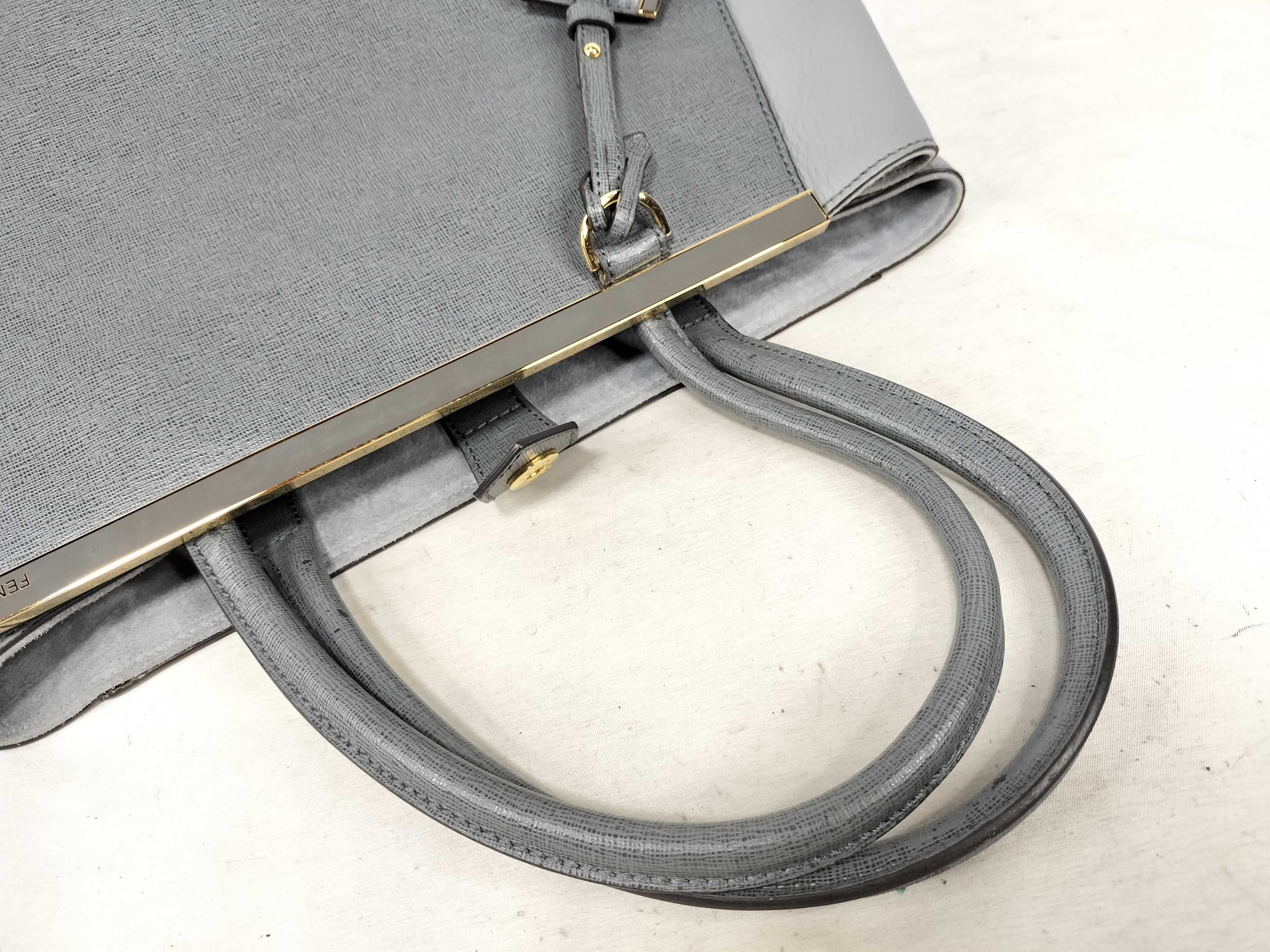 Grey Calfskin Toujours Tote Bag — view 3