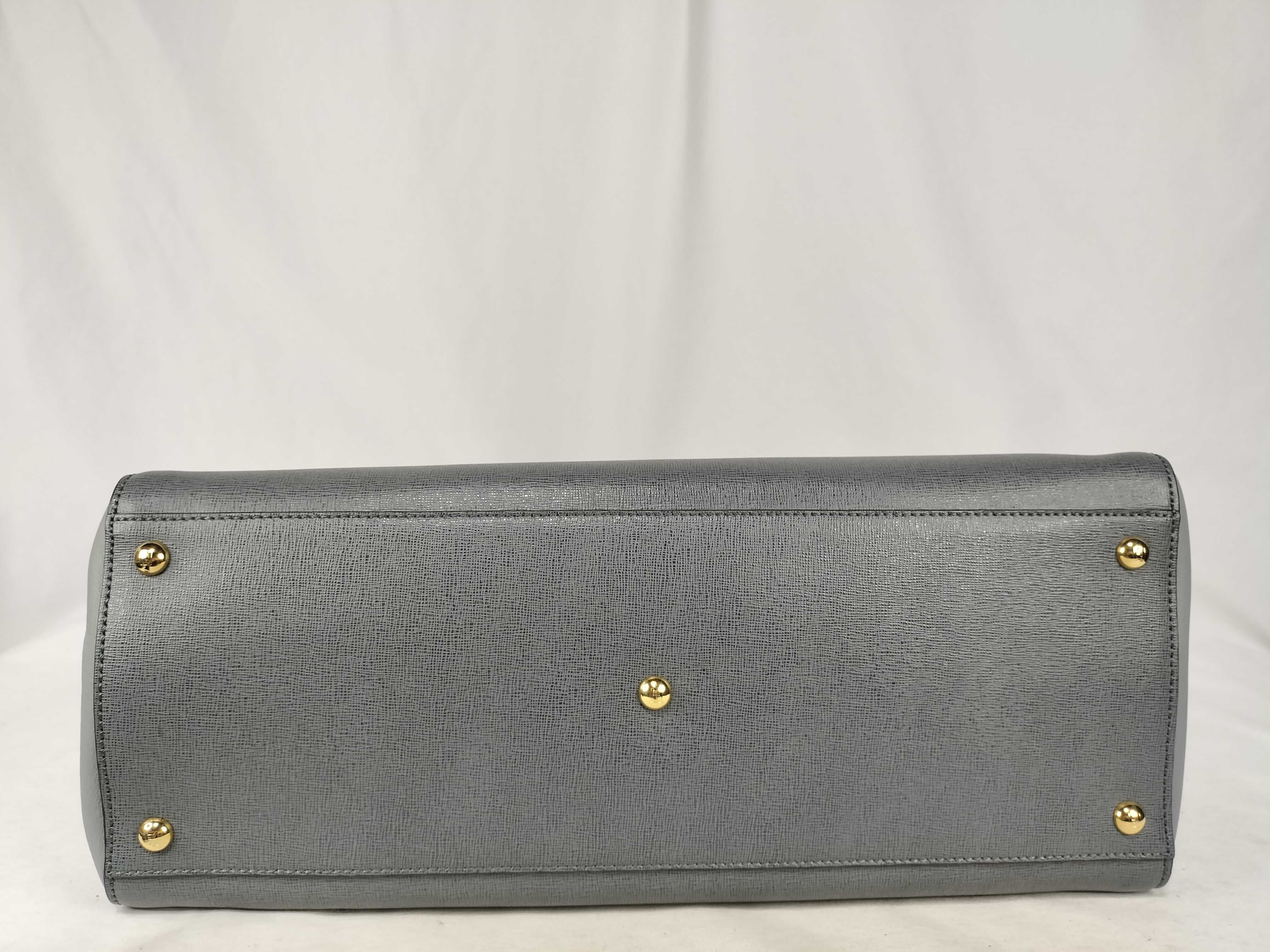 Grey Calfskin Toujours Tote Bag — view 7