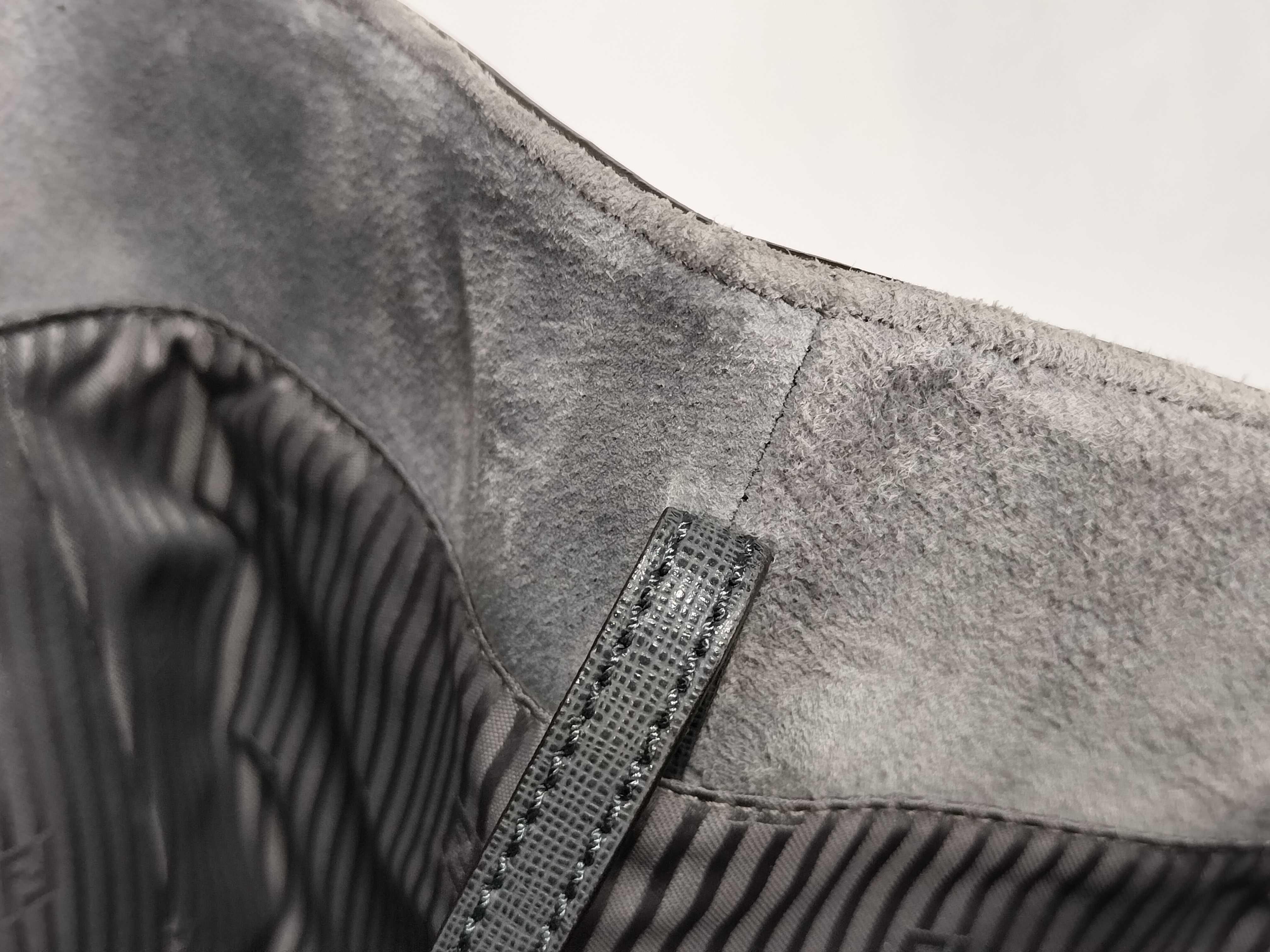 Grey Calfskin Toujours Tote Bag — view 8