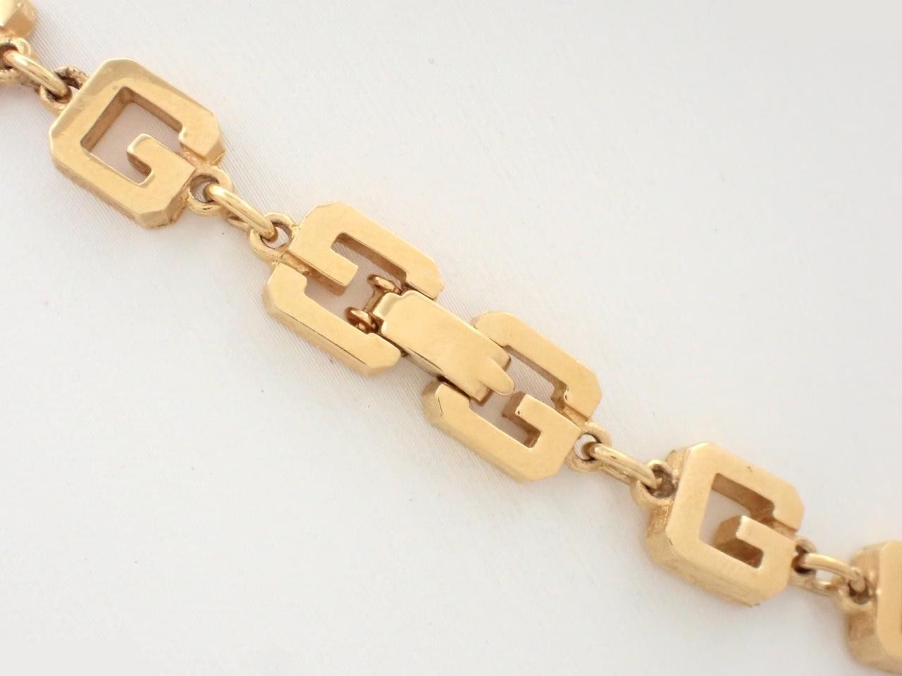 Other lines: Precious metal necklace, G logo, gold, total length approximately 40 cm. — view 2