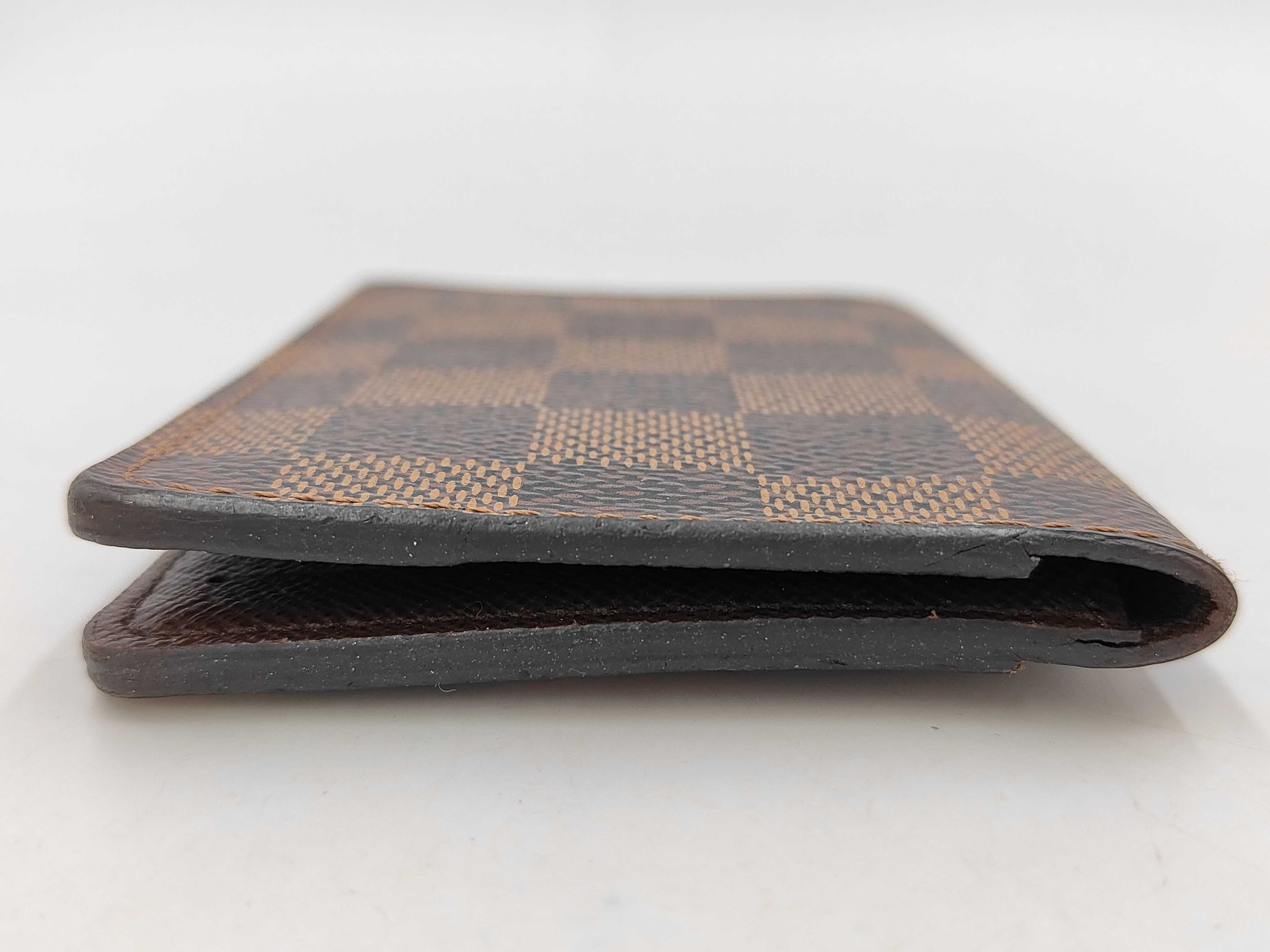 Damier Organizer de Poche Card Case with Initials — view 4