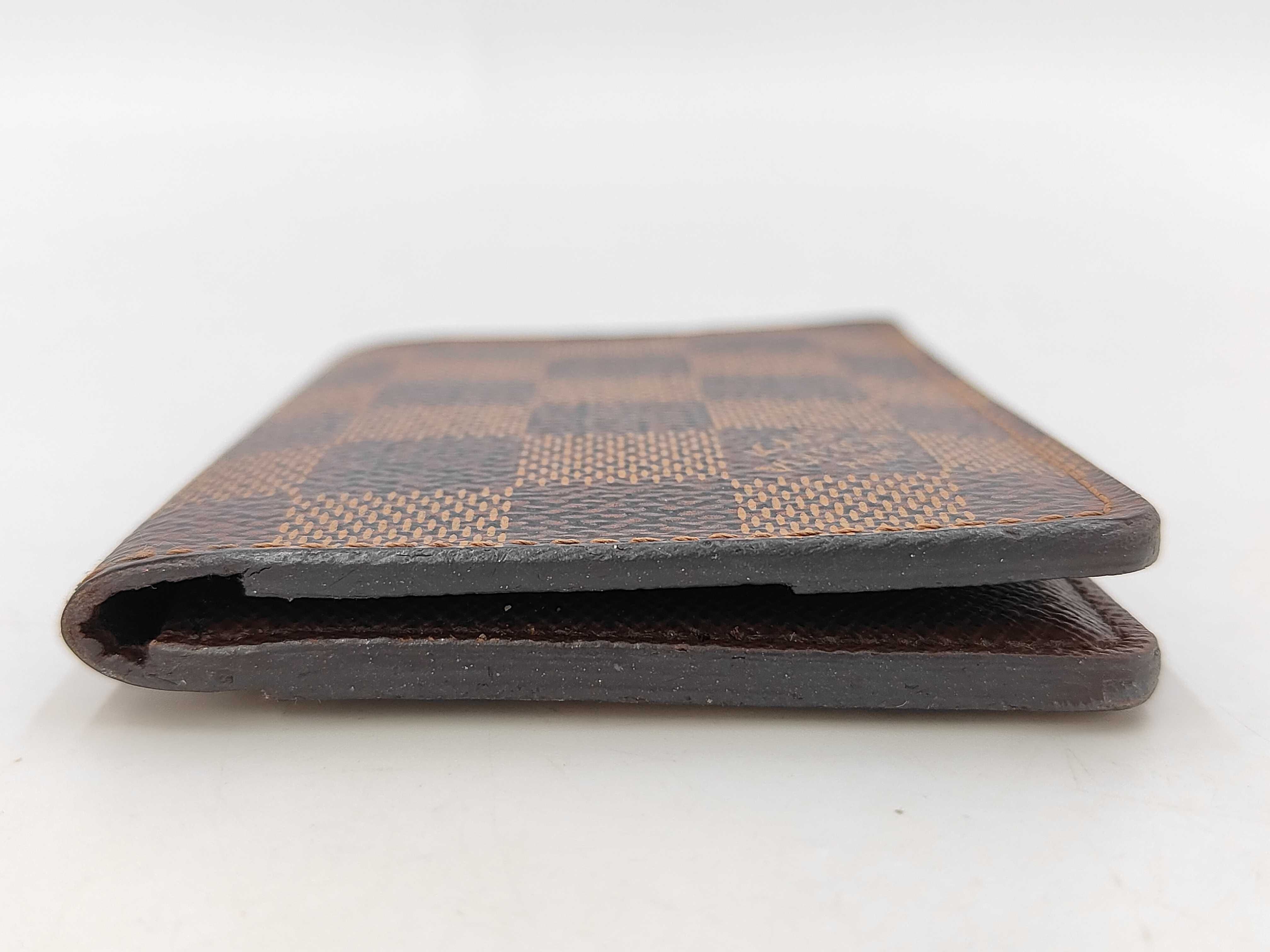 Damier Organizer de Poche Card Case with Initials — view 6