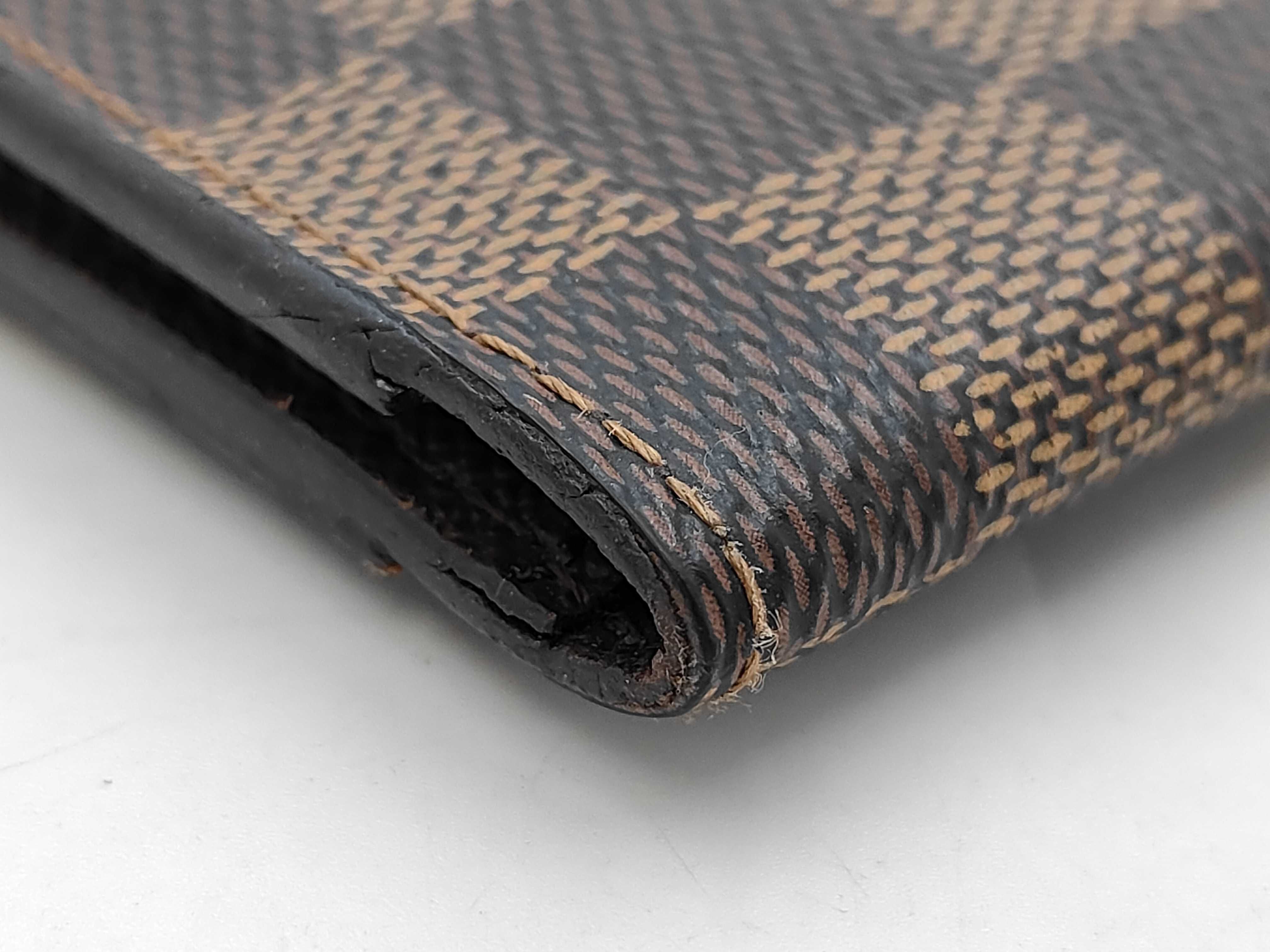 Damier Organizer de Poche Card Case with Initials — view 7