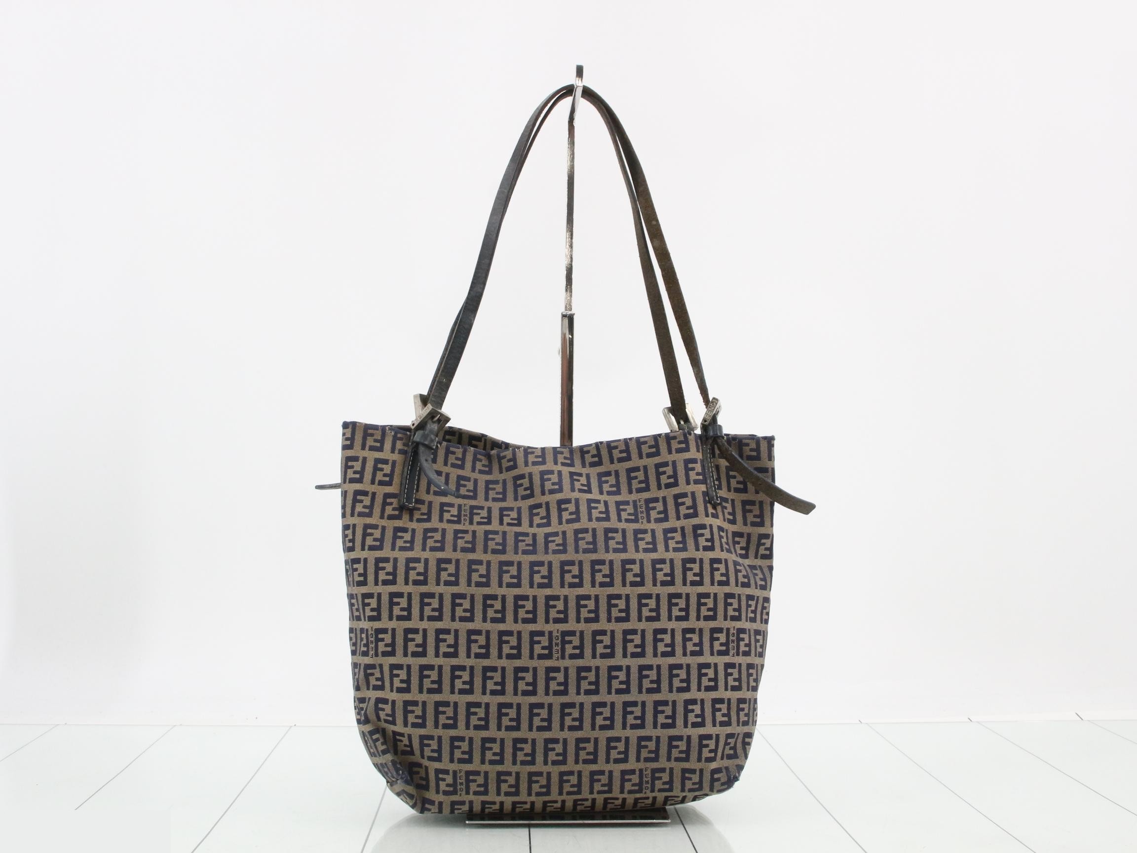 Canvas Zucchino Tote Bag, Blue — view 2