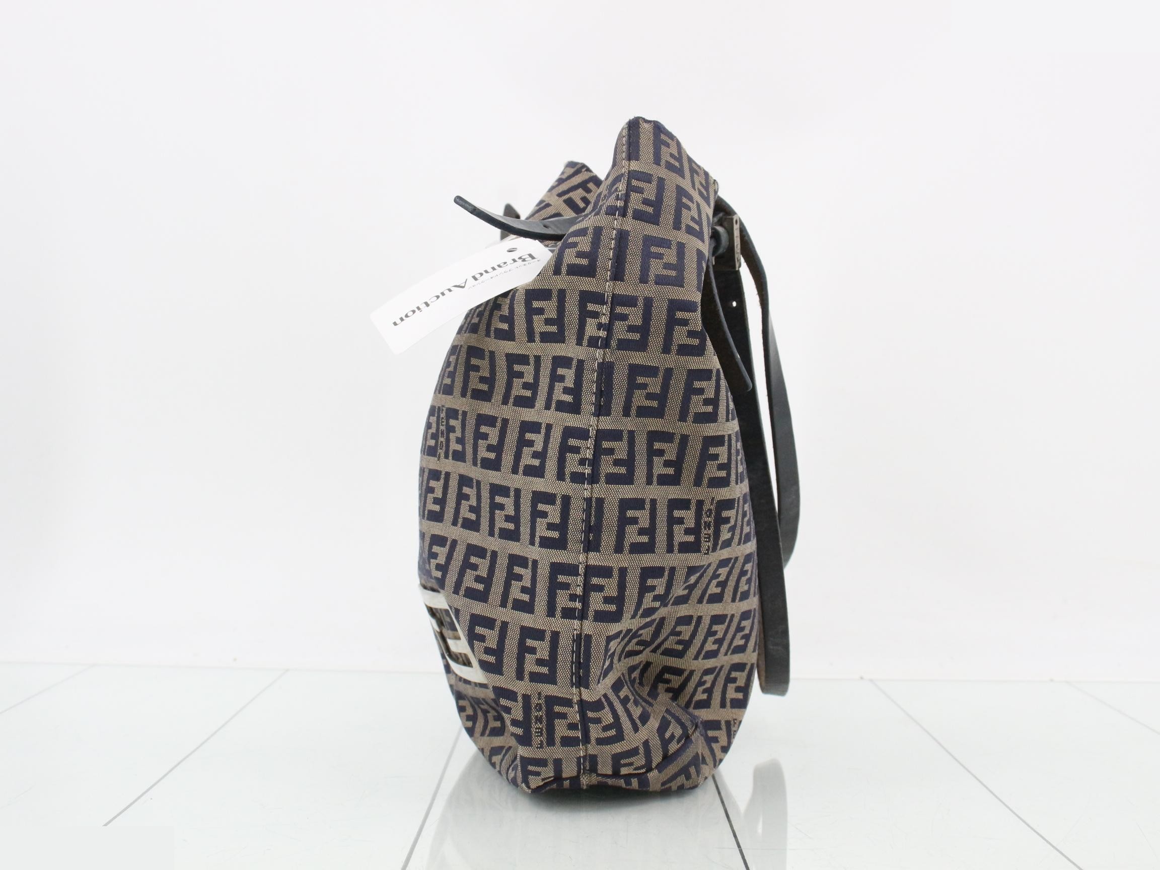 Canvas Zucchino Tote Bag, Blue — view 3