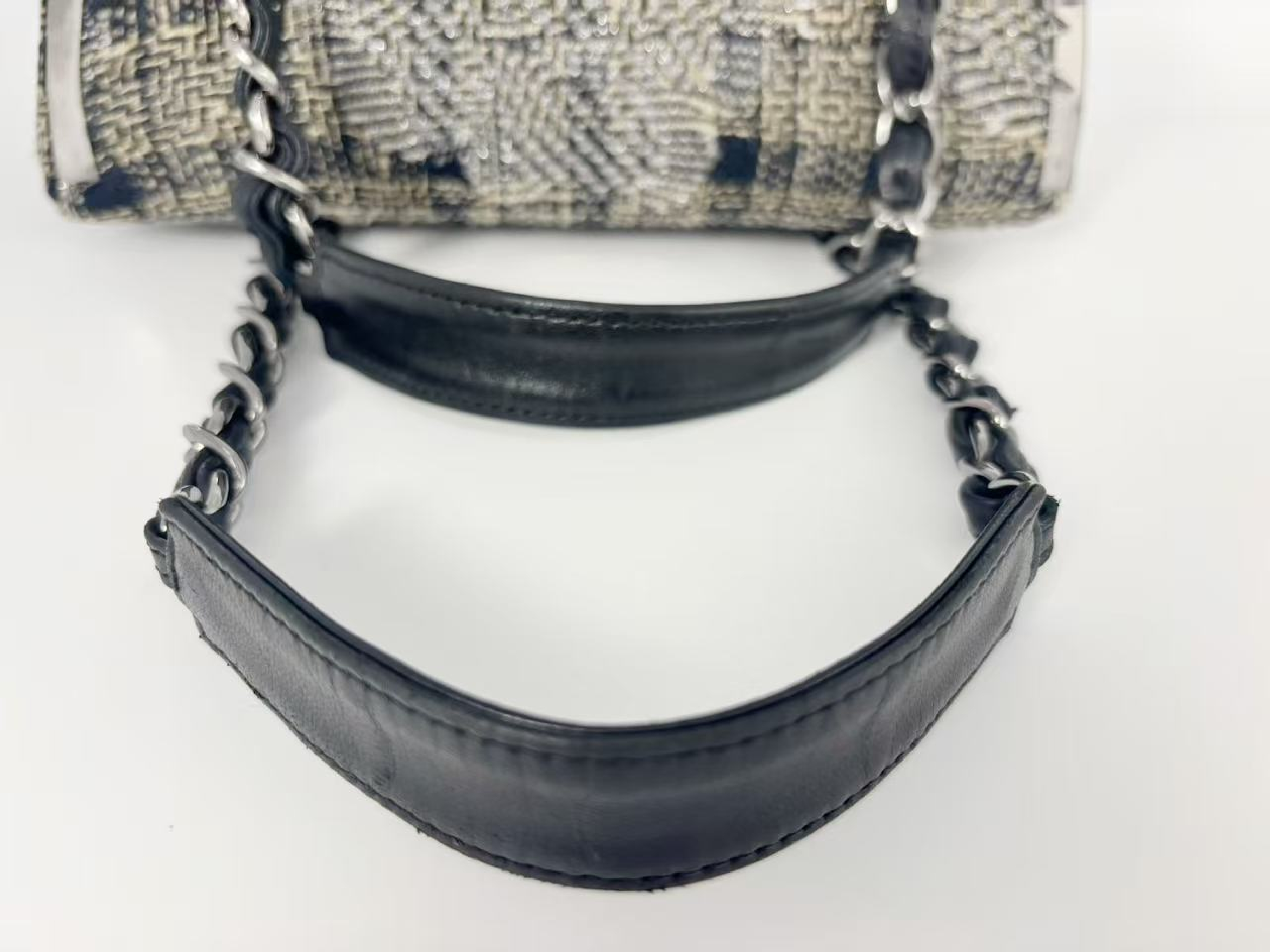 Tweed Vanity Chain Shoulder Bag, Multicolor, Silver Hardware, Item No. 10 — view 12