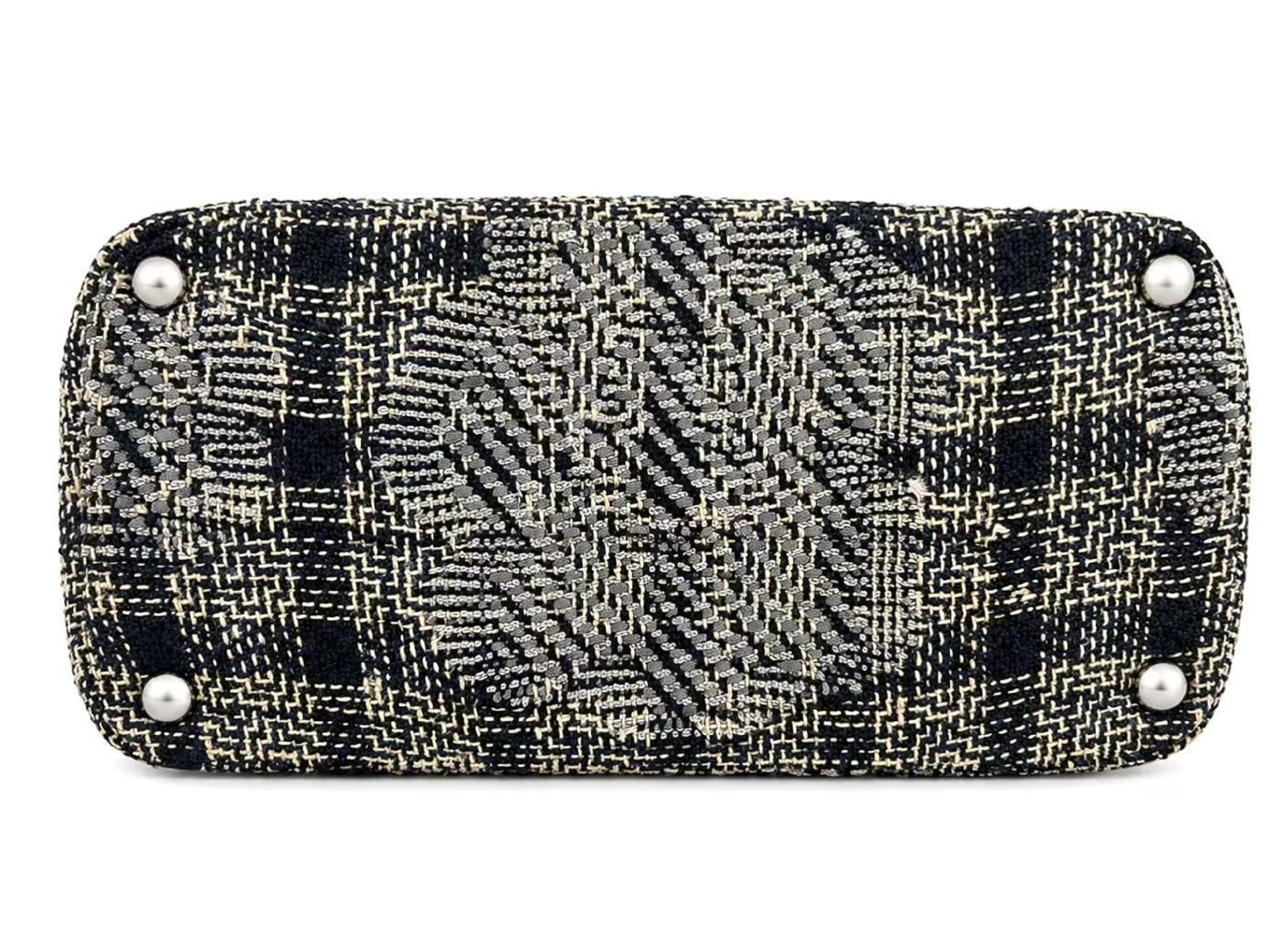 Tweed Vanity Chain Shoulder Bag, Multicolor, Silver Hardware, Item No. 10 — view 3