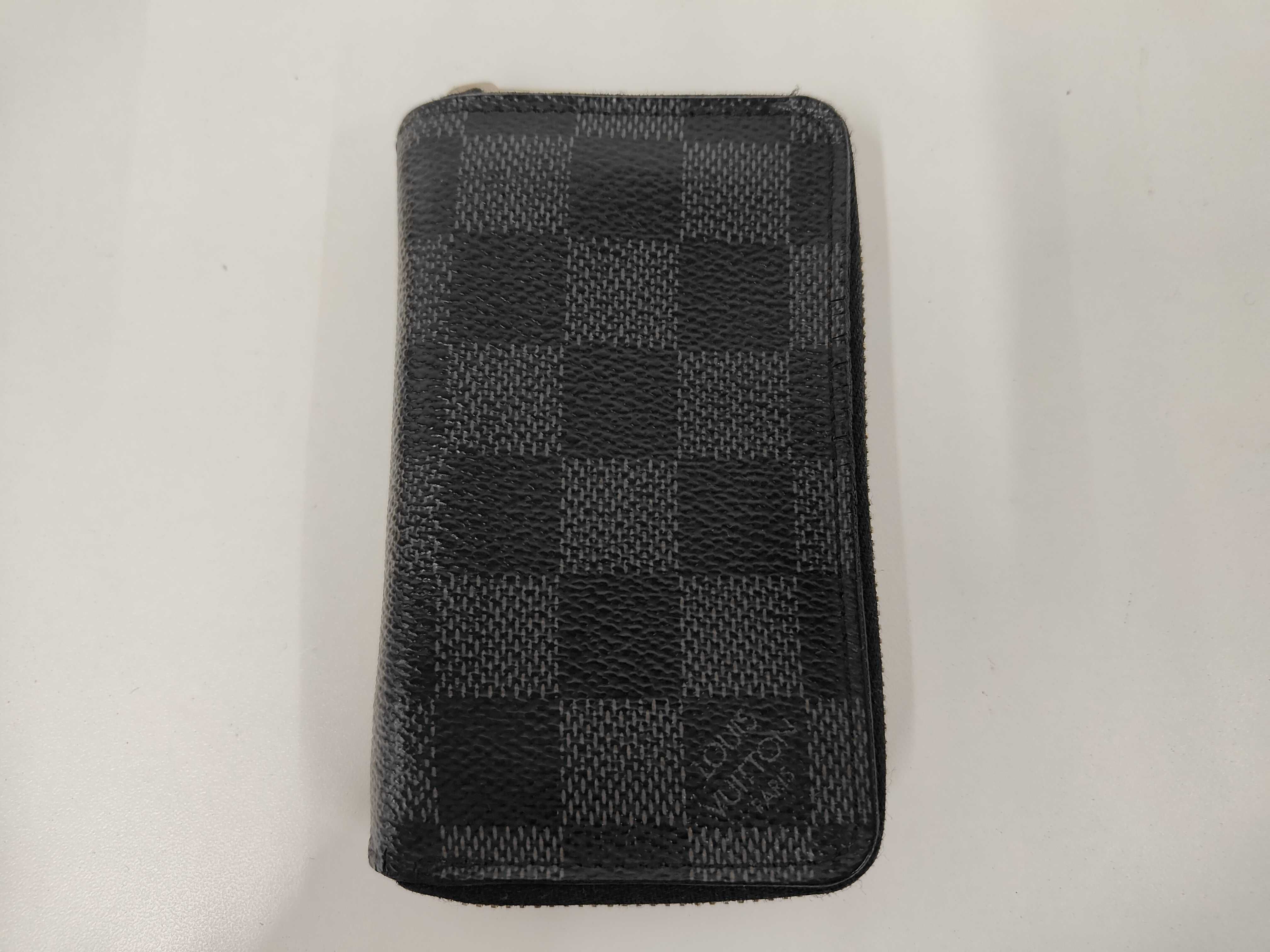 Damier Graphite Round Card Case Wallet