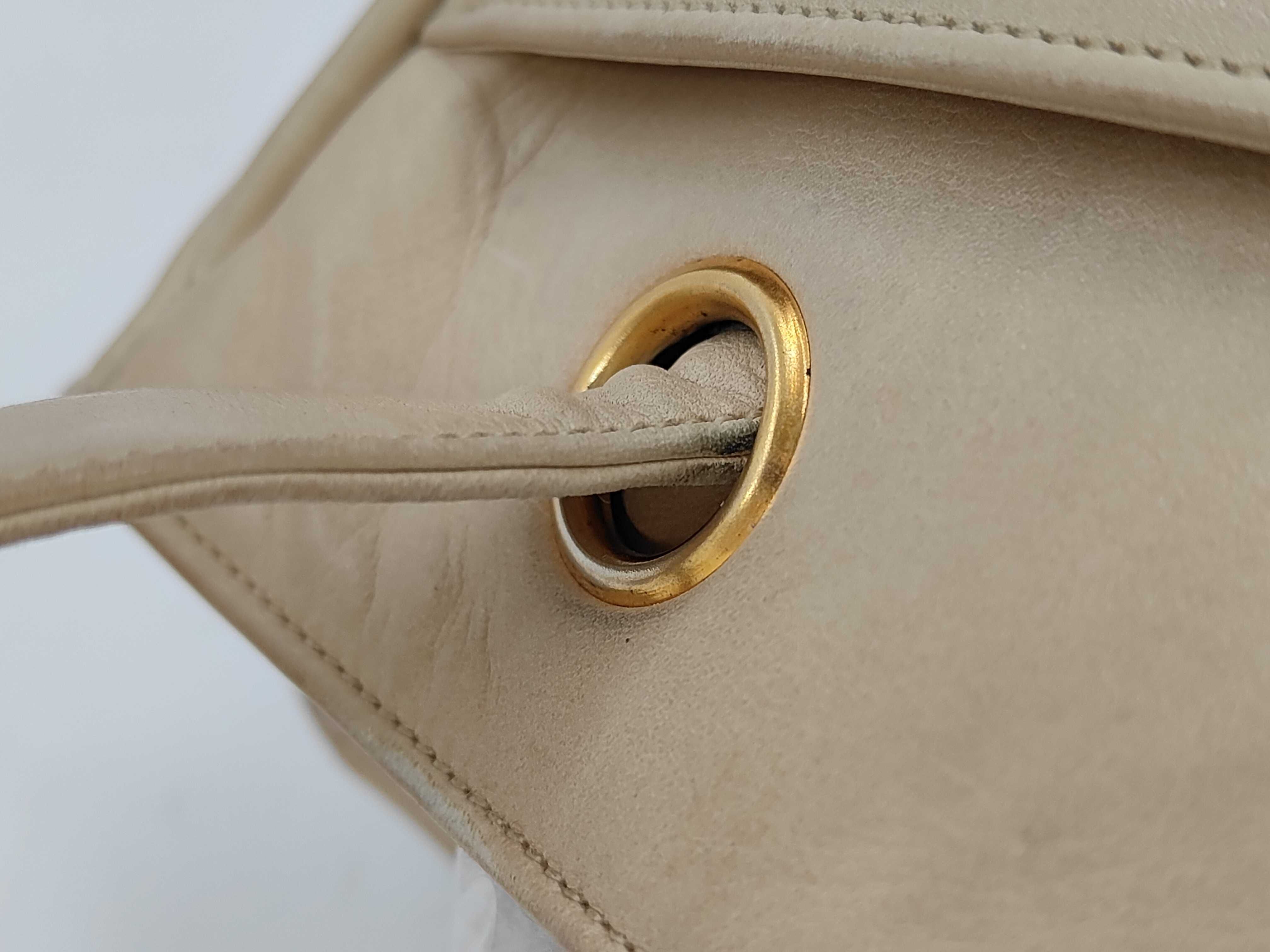 Large Coco Studded Tote Shoulder Bag (Beige) — view 7