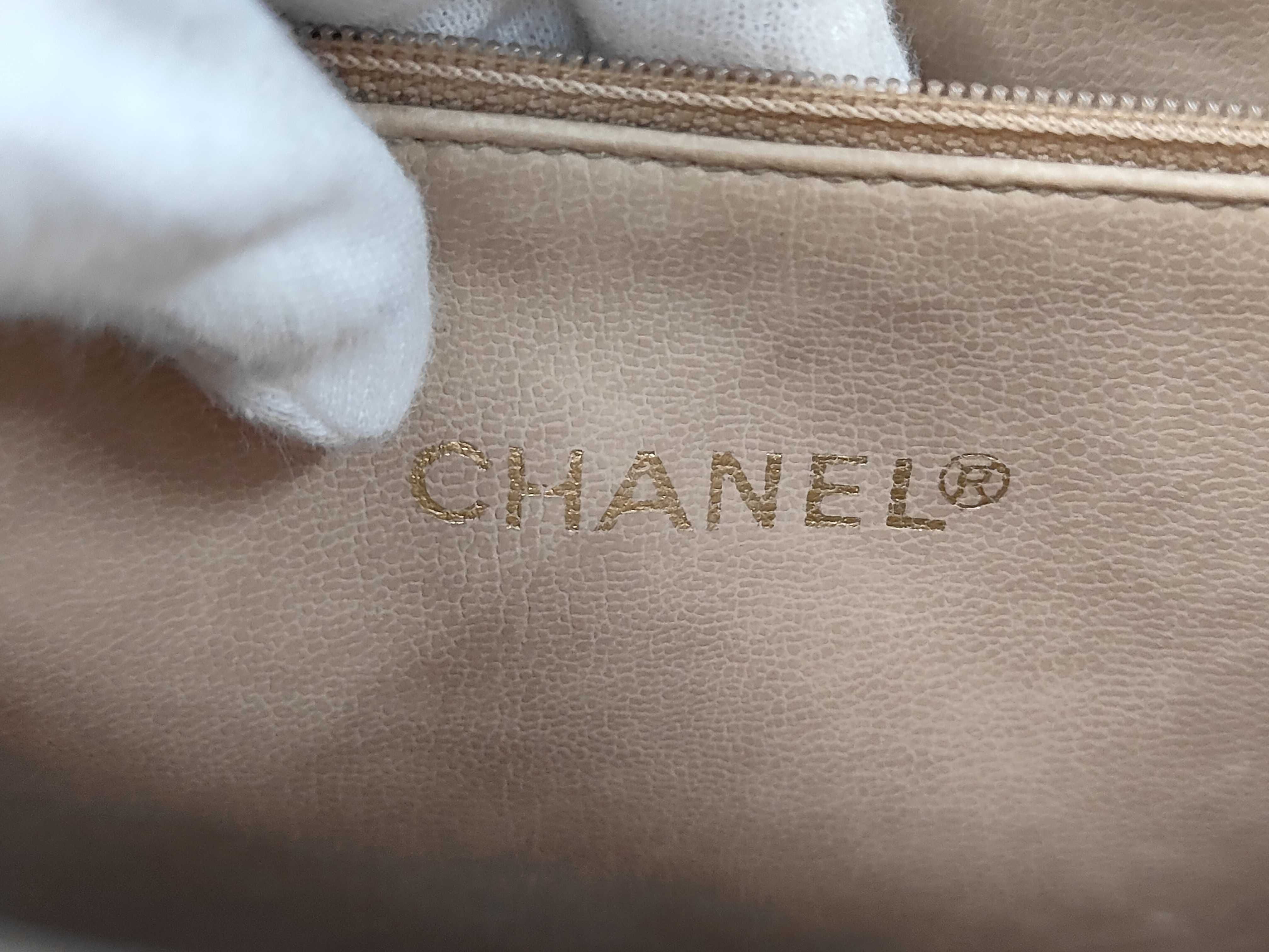 Large Coco Studded Tote Shoulder Bag (Beige) — view 9