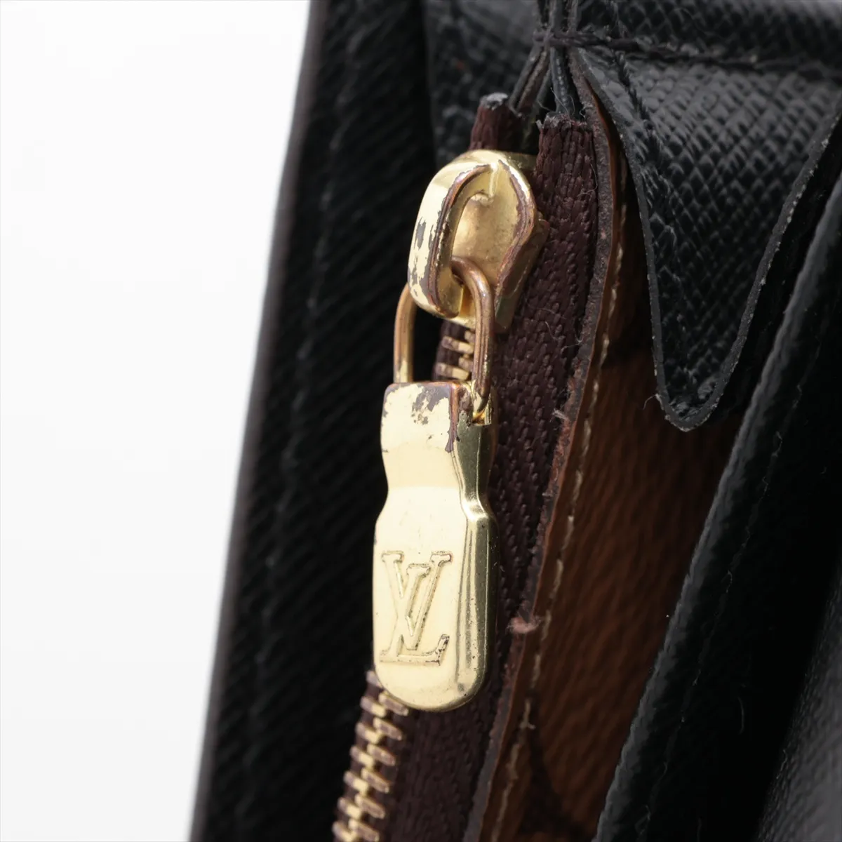 Giant Monogram Reverse Portefeuille Sarah M80726 Marron Long Wallet with initials; RFID detected. — view 9