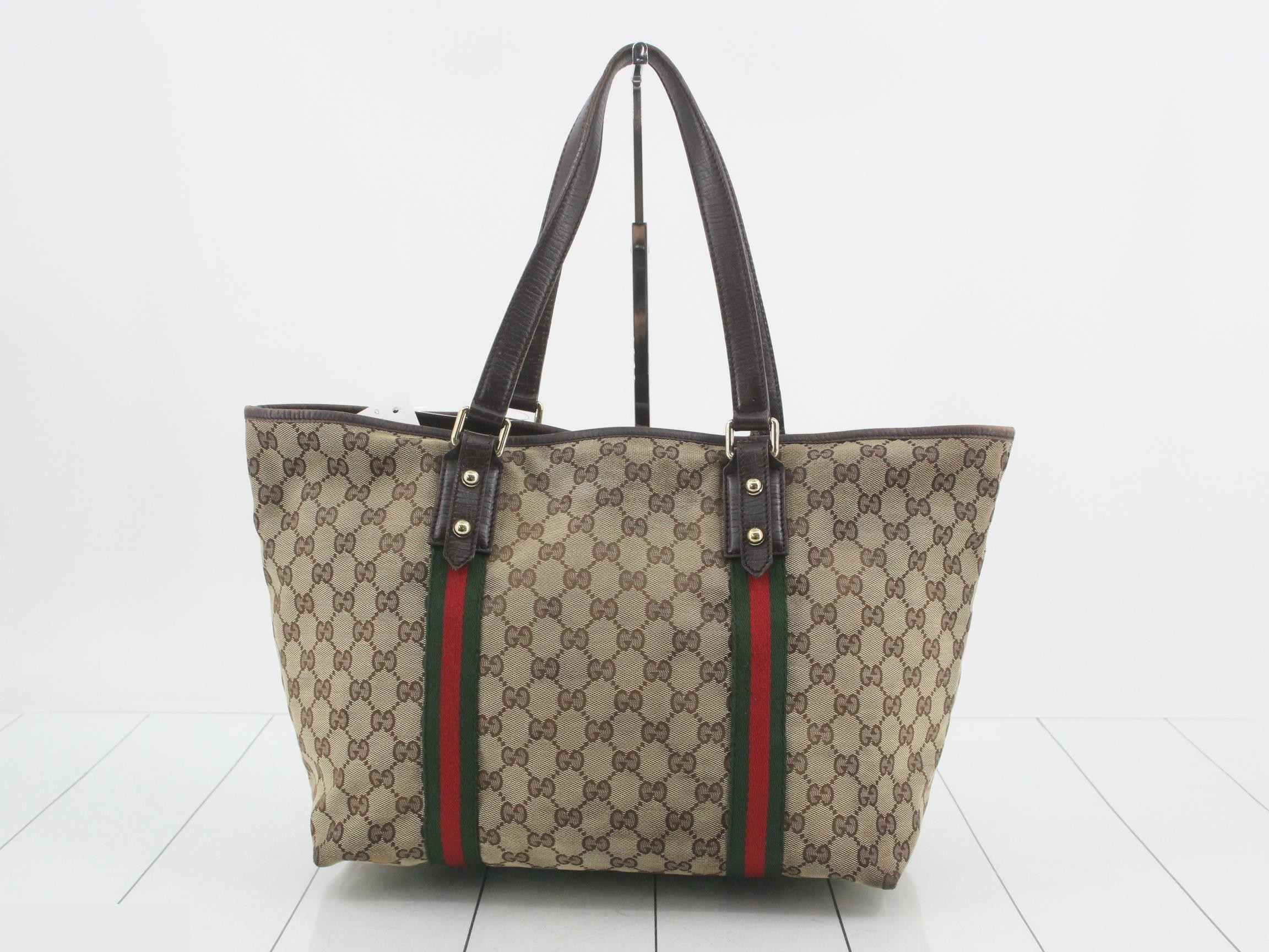 GG Canvas Sherry Line Charm Tote Bag — view 2