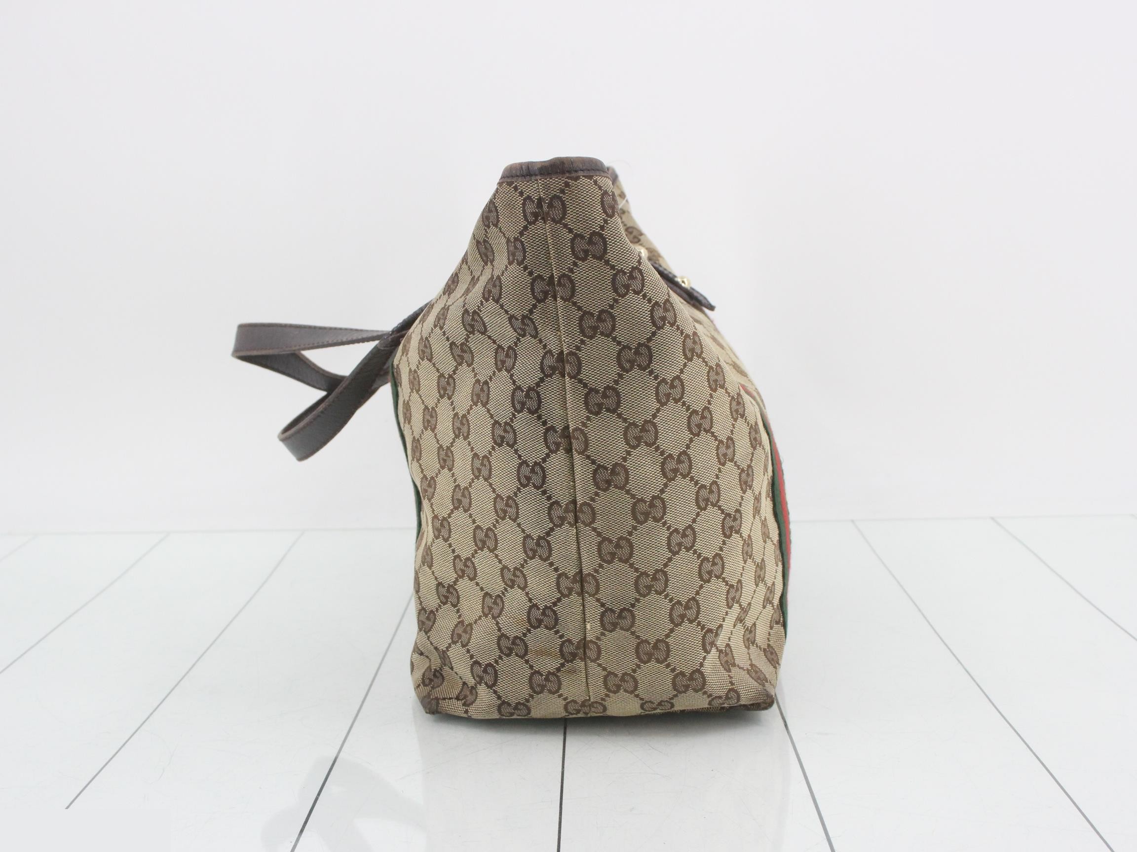 GG Canvas Sherry Line Charm Tote Bag — view 4