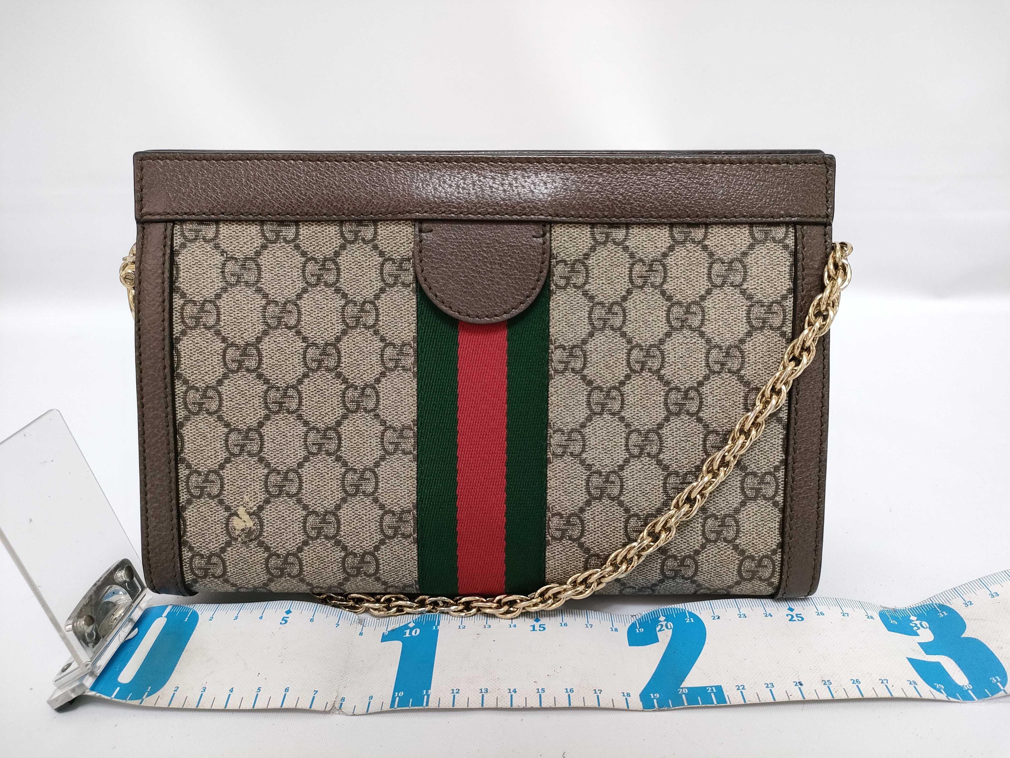 GG Supreme Ophidia PVC Chain Shoulder Bag — view 2