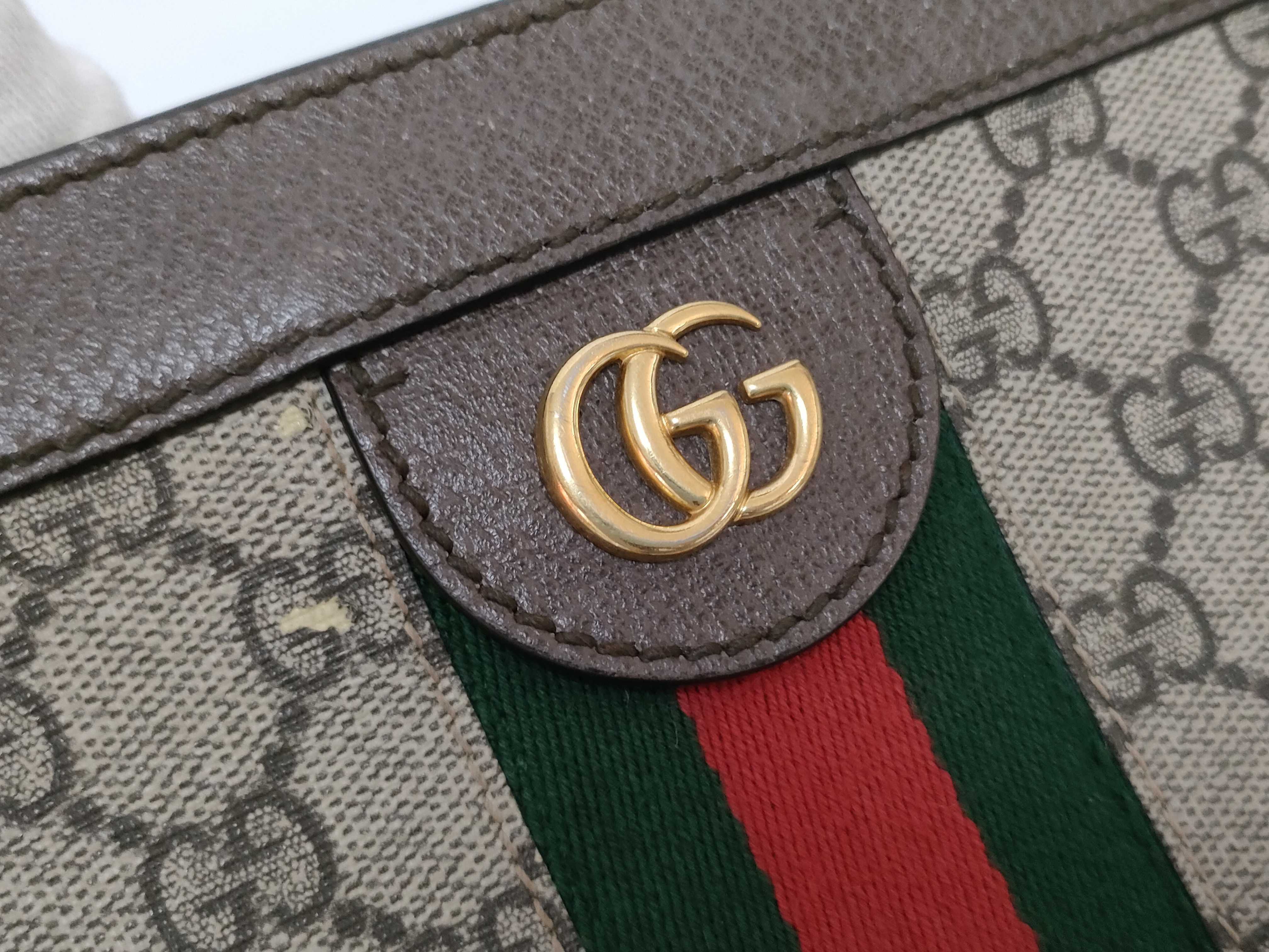 GG Supreme Ophidia PVC Chain Shoulder Bag — view 12