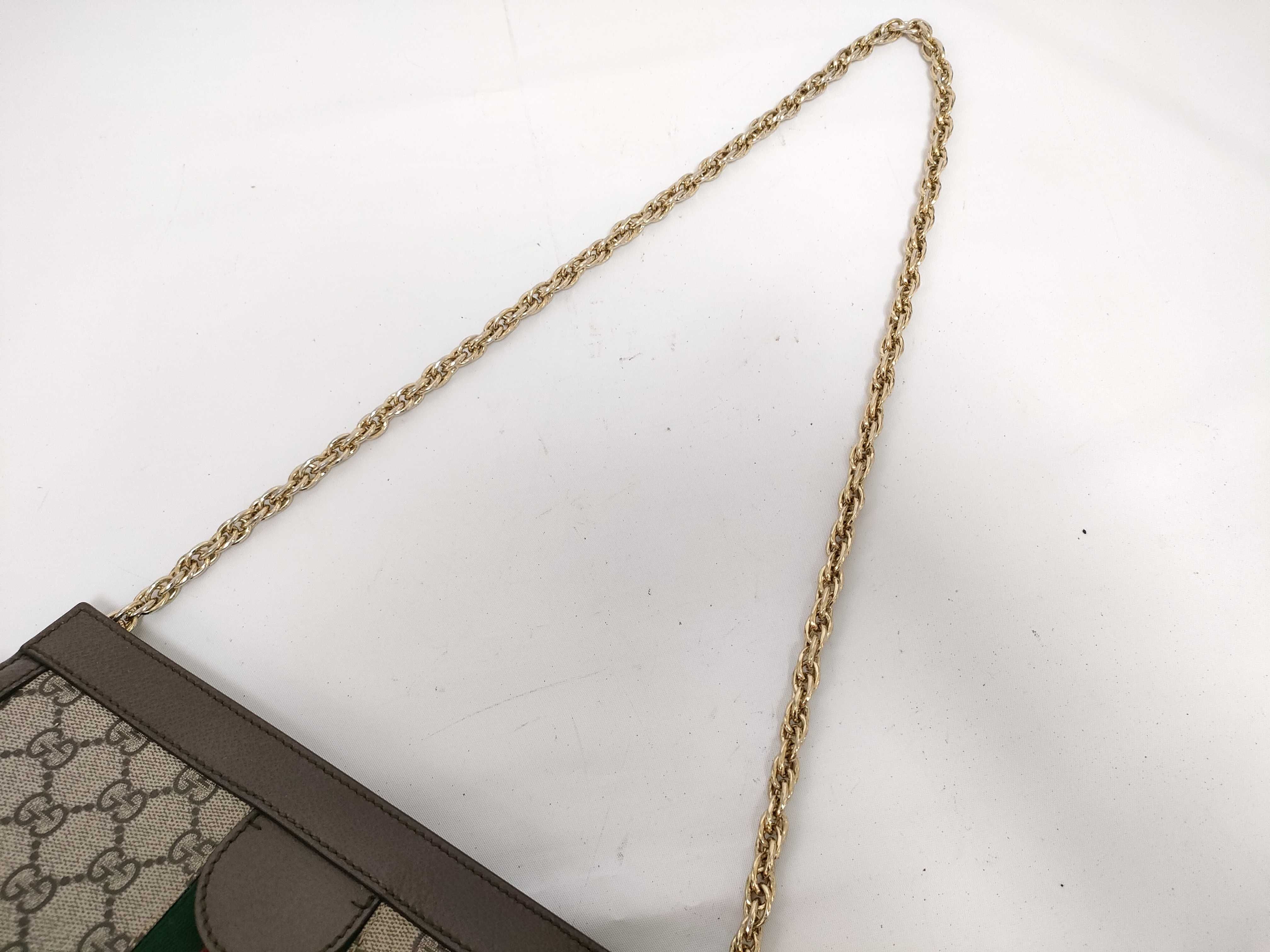 GG Supreme Ophidia PVC Chain Shoulder Bag — view 3