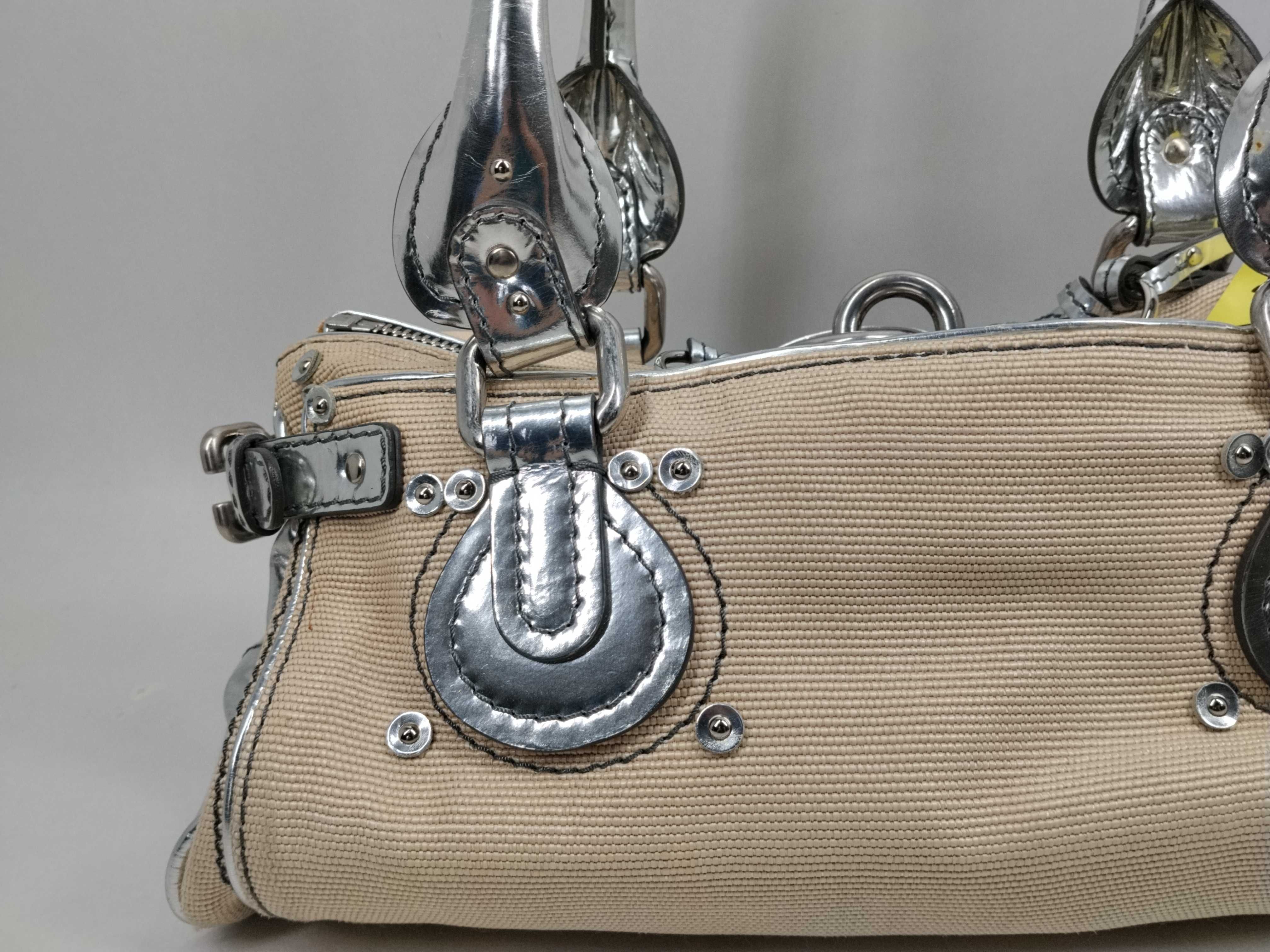 canvas/leather handbag — view 3