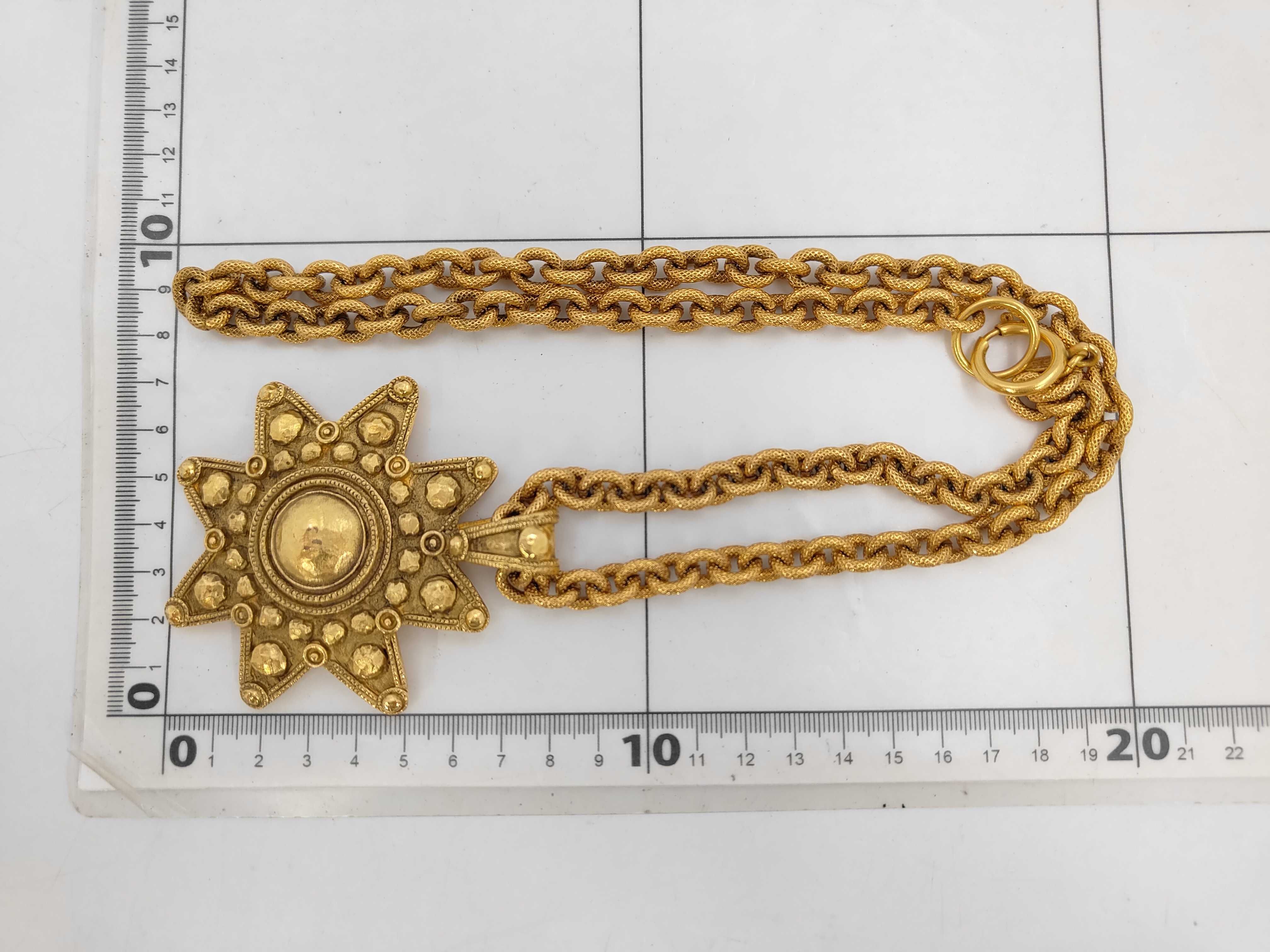 necklace, chain, star motif, gold necklace — view 7