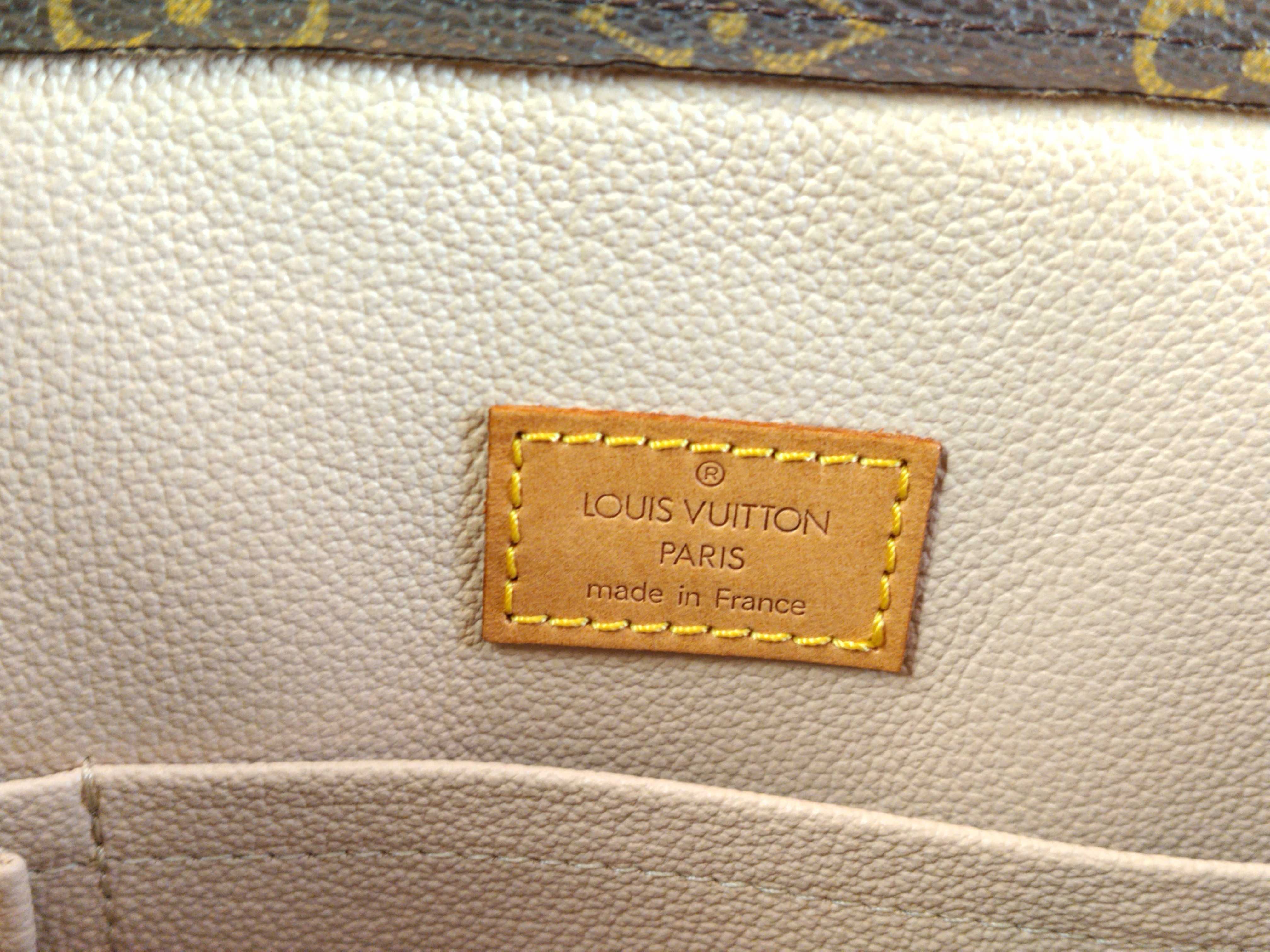 Monogram Louis Vuitton Plat Leather Handbag — view 11