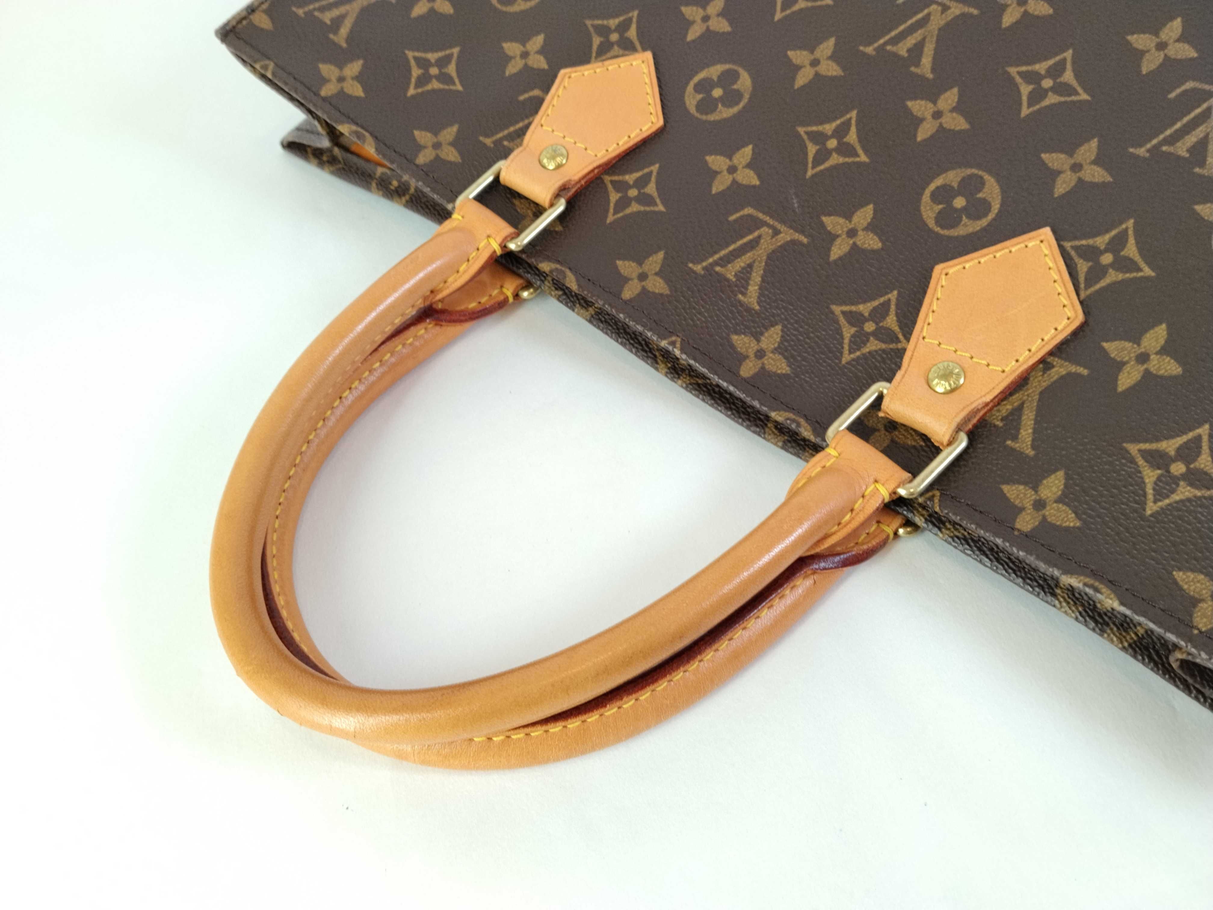 Monogram Louis Vuitton Plat Leather Handbag — view 3