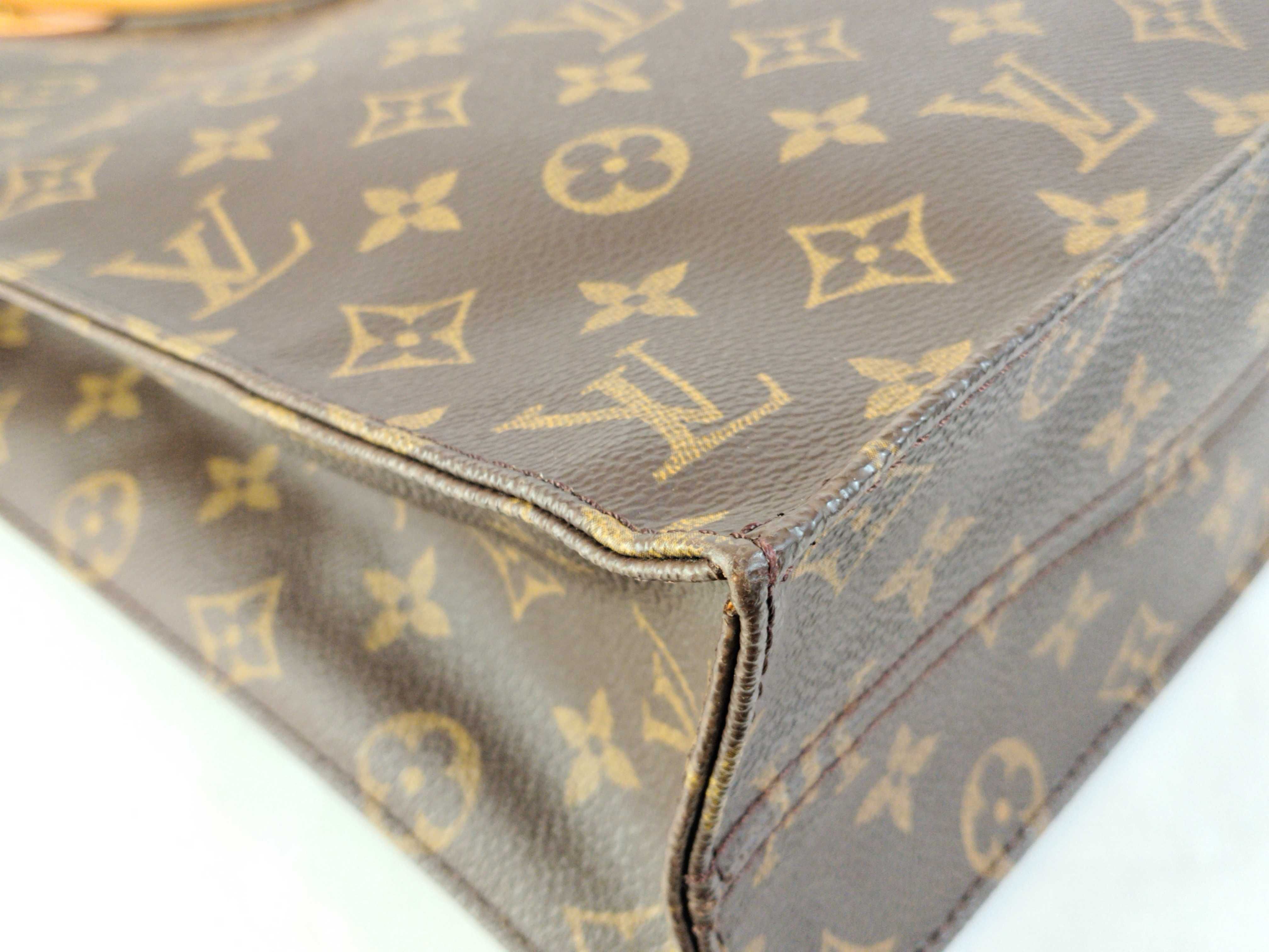 Monogram Louis Vuitton Plat Leather Handbag — view 7