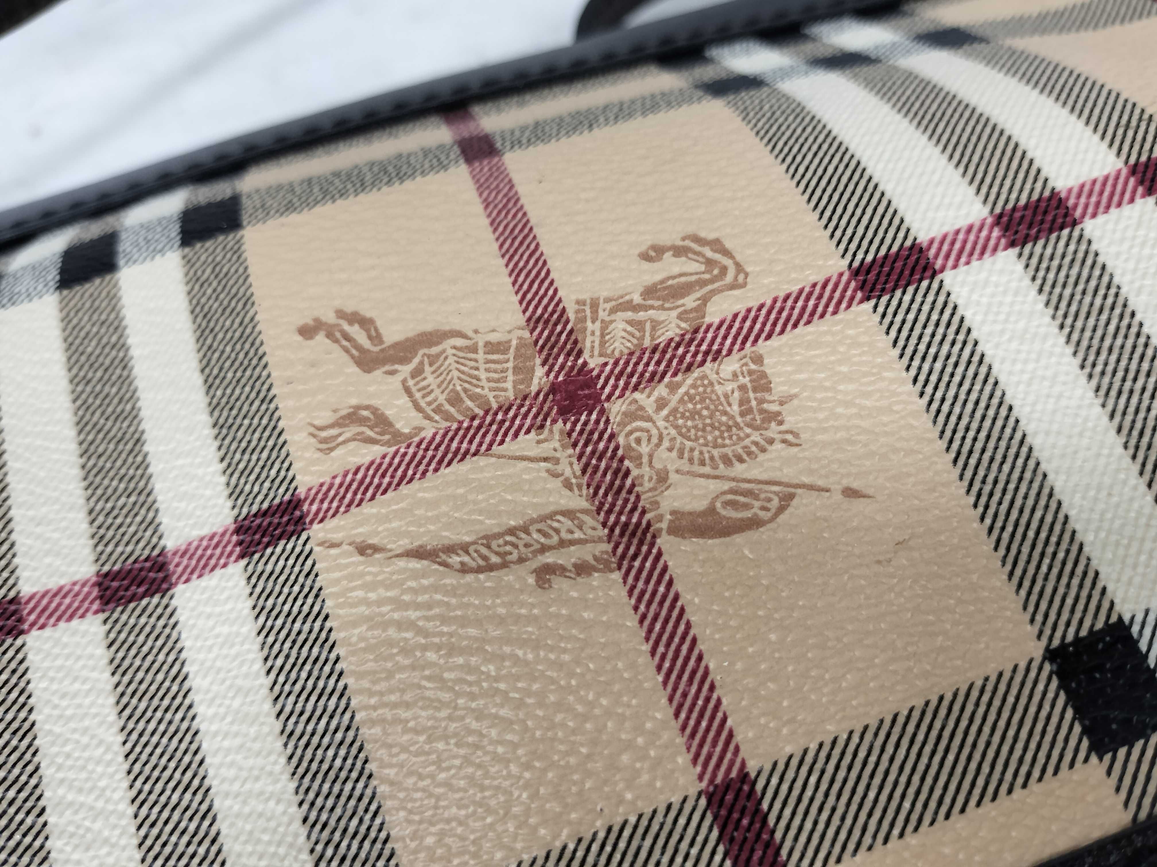 Shoulder Bag, Checkered Pattern, Beige Shoulder Bag — view 12