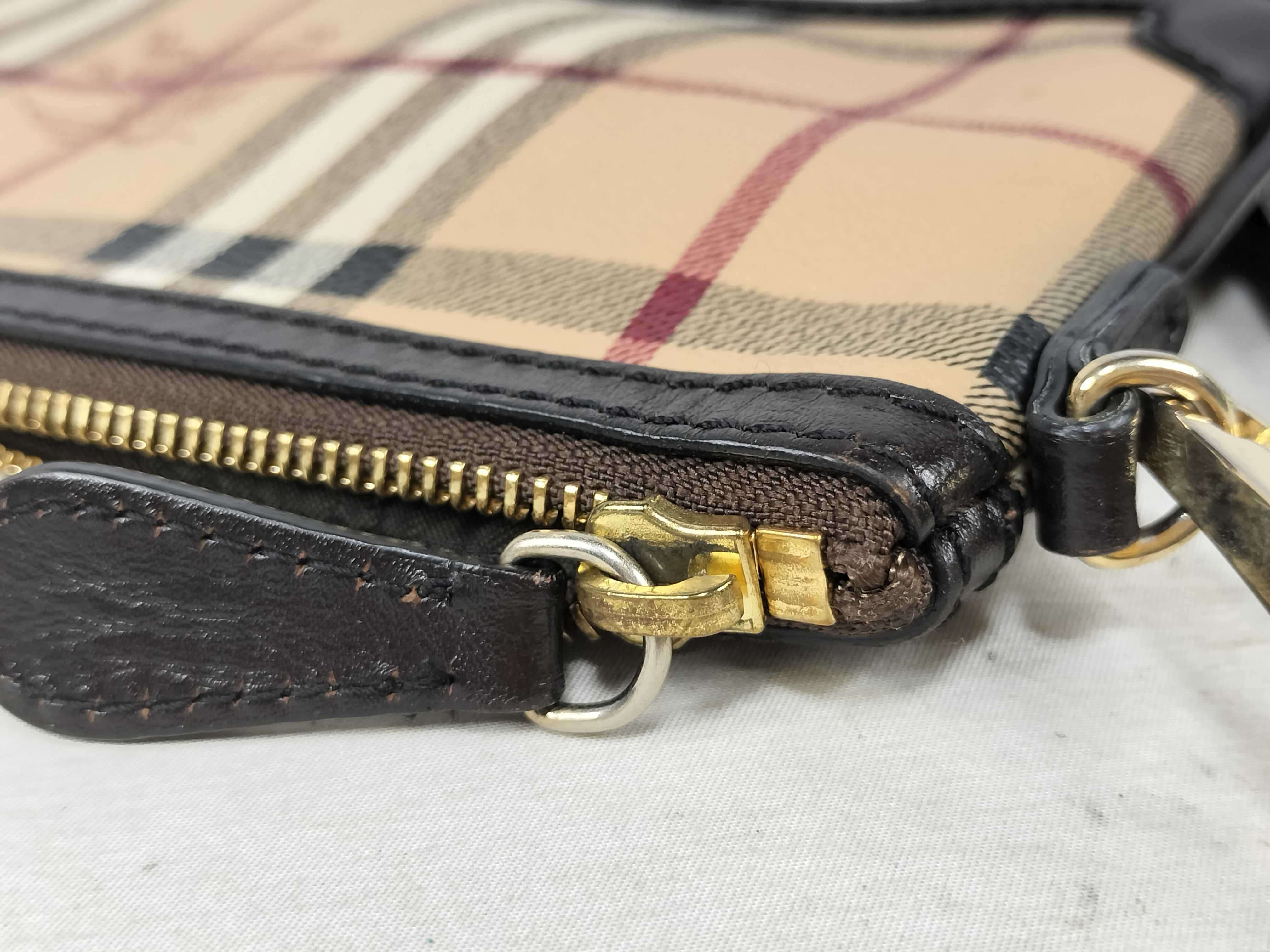 Shoulder Bag, Checkered Pattern, Beige Shoulder Bag — view 13