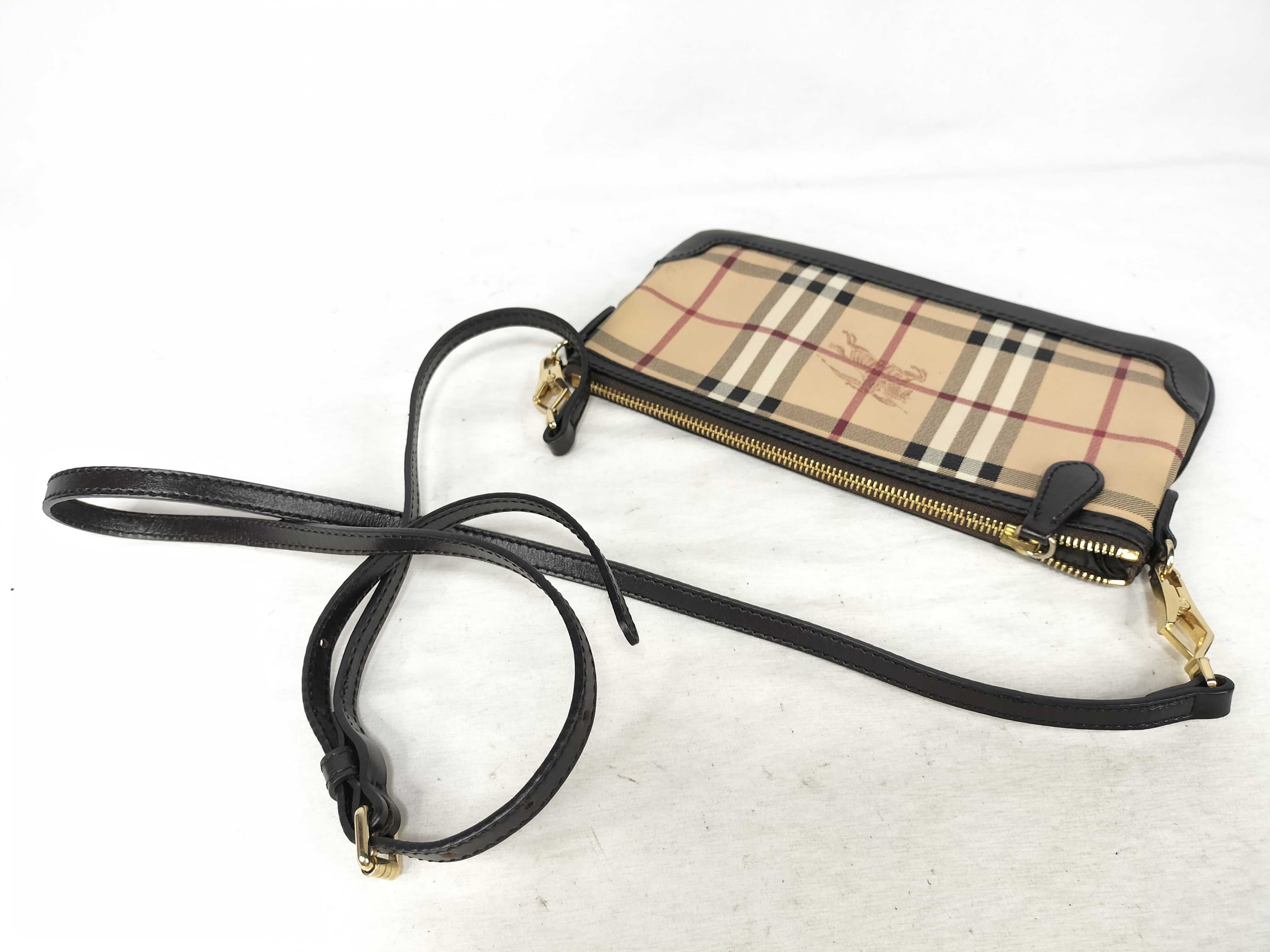 Shoulder Bag, Checkered Pattern, Beige Shoulder Bag — view 3