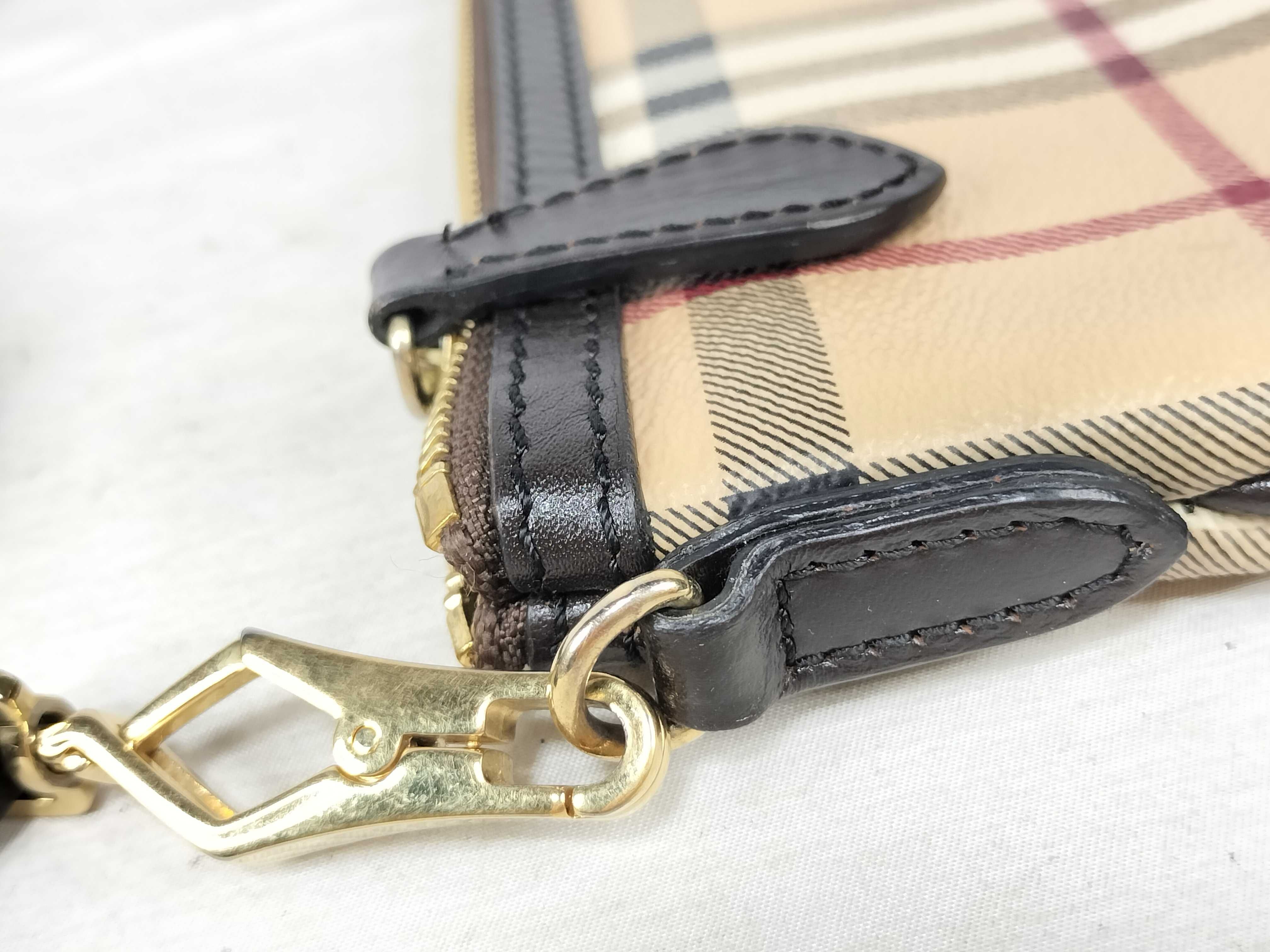 Shoulder Bag, Checkered Pattern, Beige Shoulder Bag — view 5