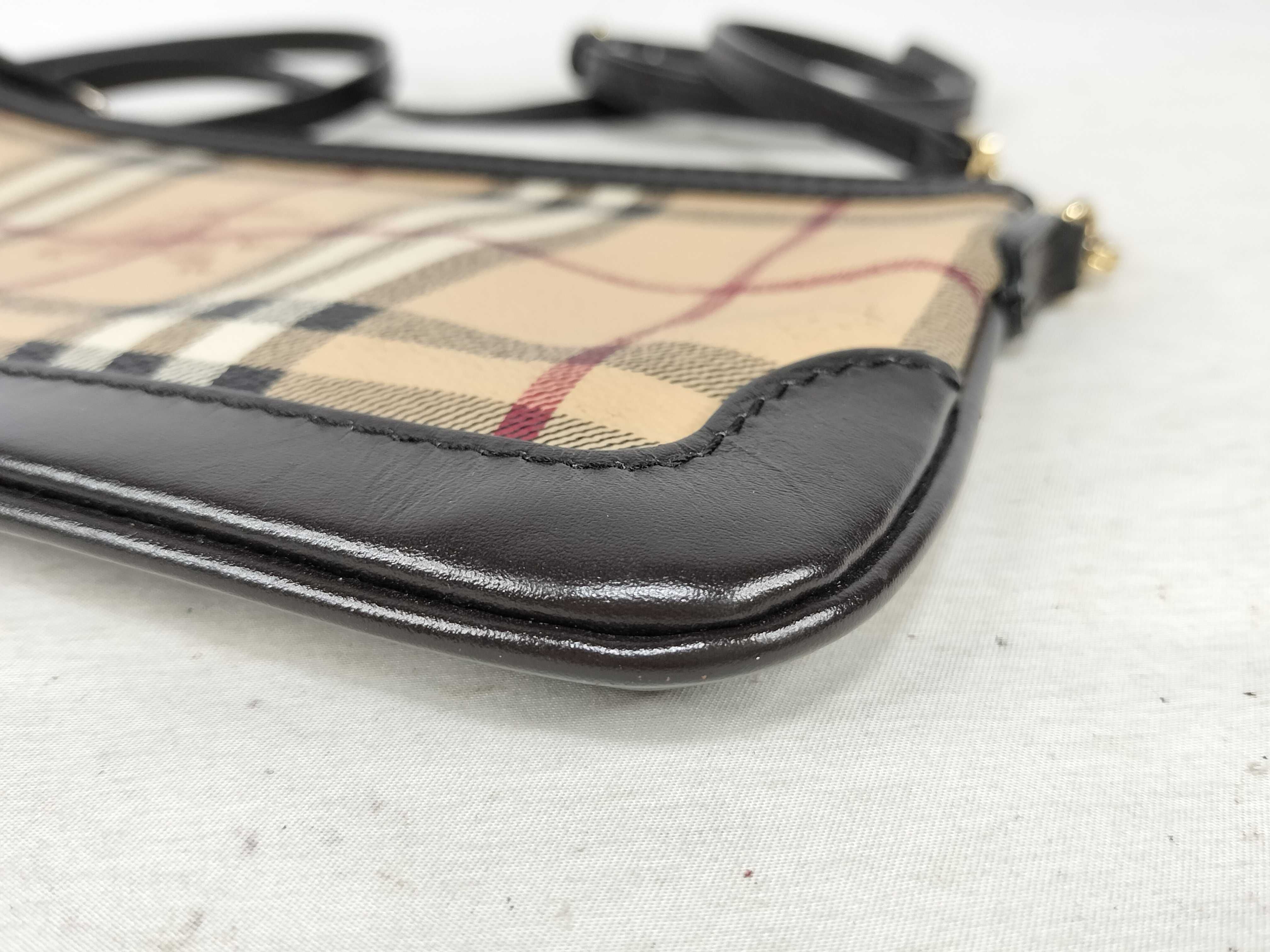 Shoulder Bag, Checkered Pattern, Beige Shoulder Bag — view 7