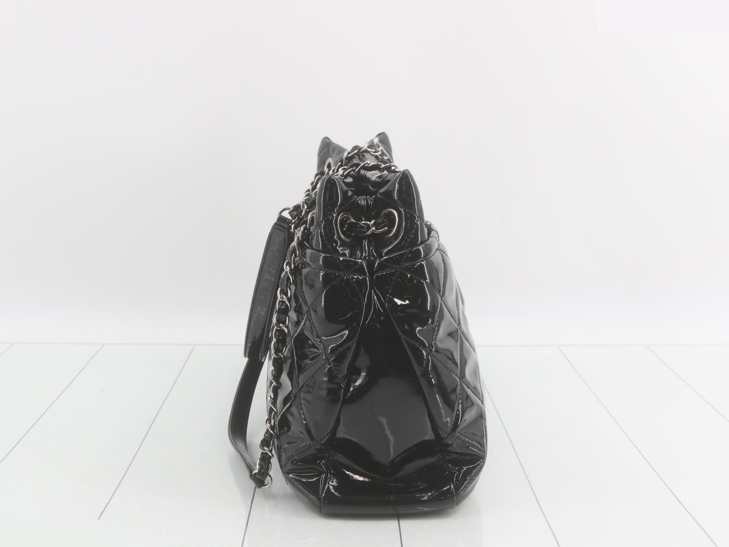 Patent leather chain shoulder bag — view 4