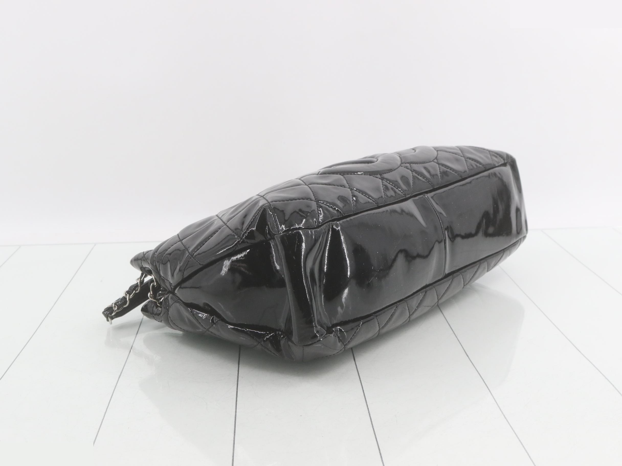 Patent leather chain shoulder bag — view 5