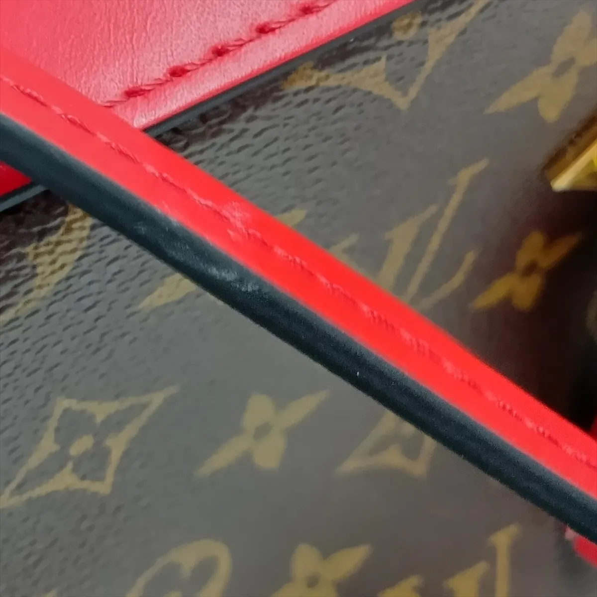 Monogram Saint-Onge M43556 CA2188 Brown x Red (RFID detected) — view 10
