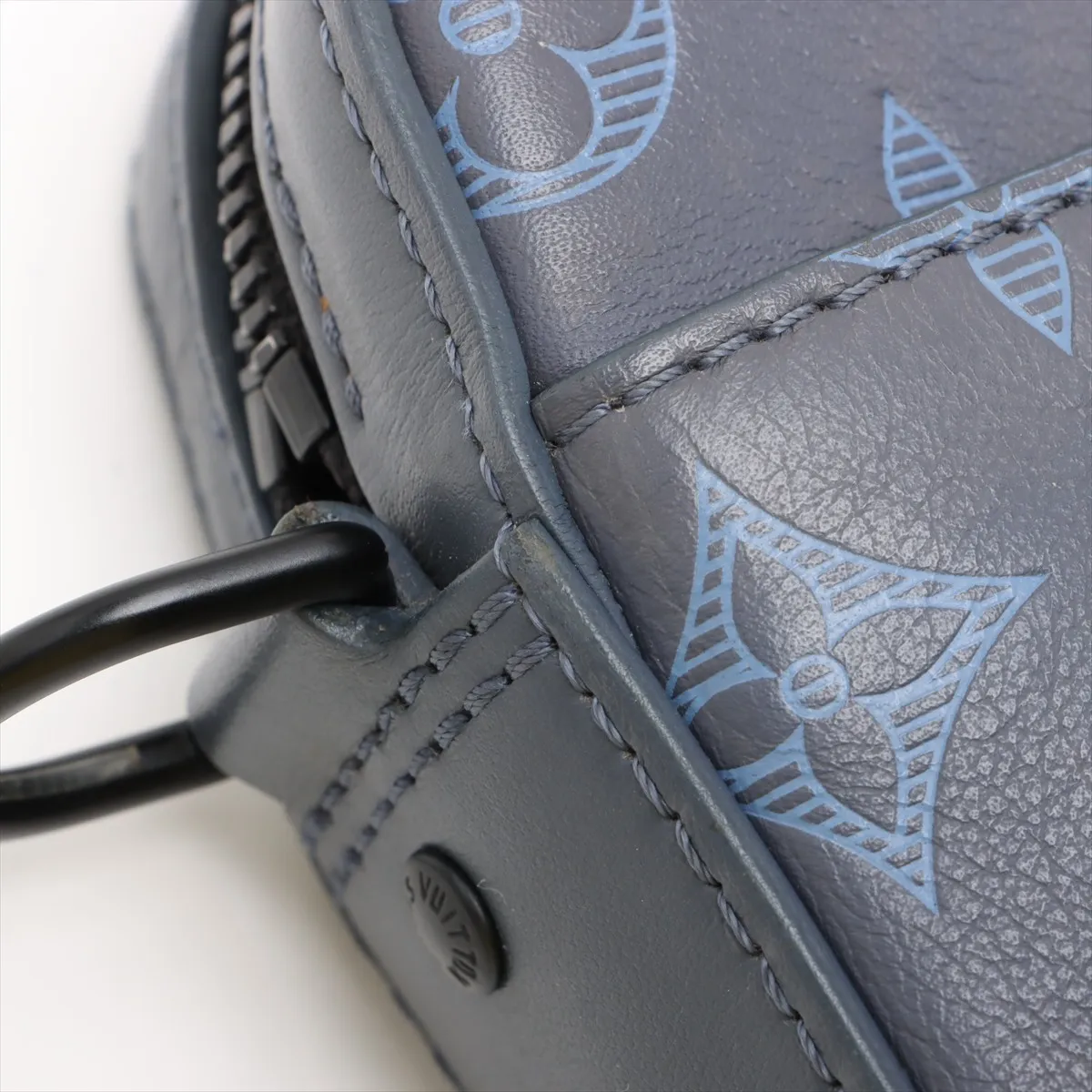 Monogram Shadow Duo Messenger M45730 Navy (RFID detected) — view 11